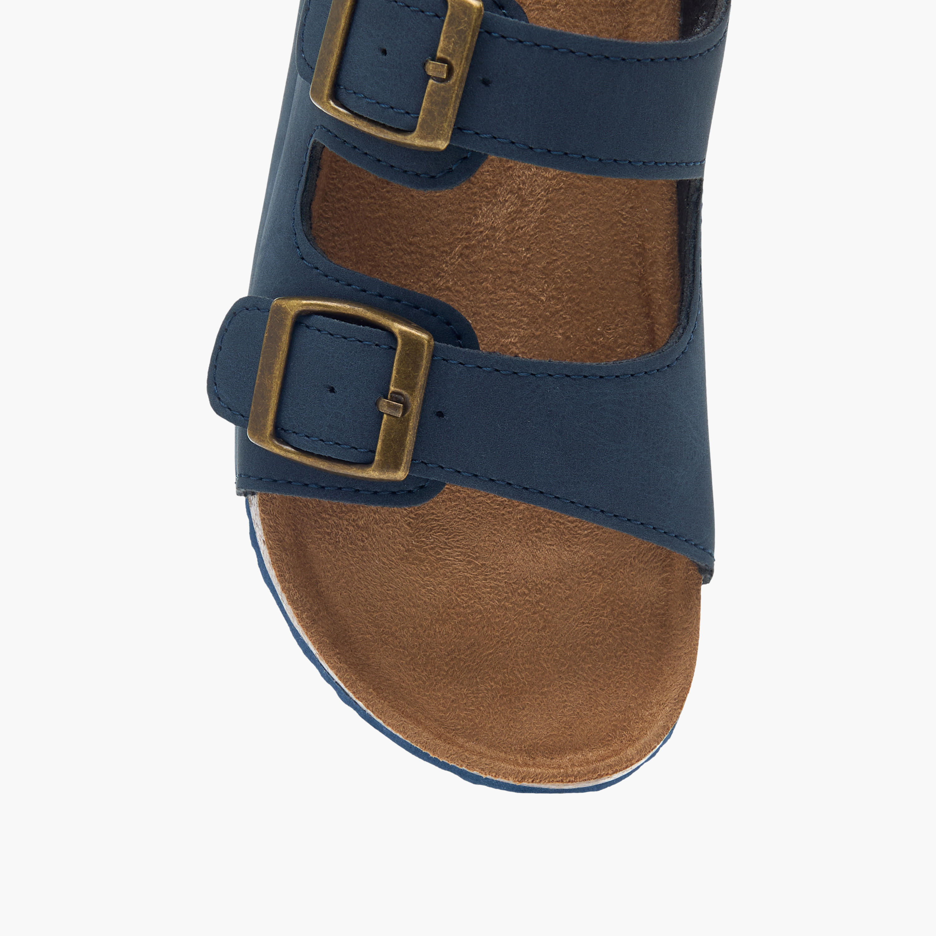 LBL by Shoexpress Solid Sandals with Hook and Loop Closure-boys-shoes-sandals-image-3