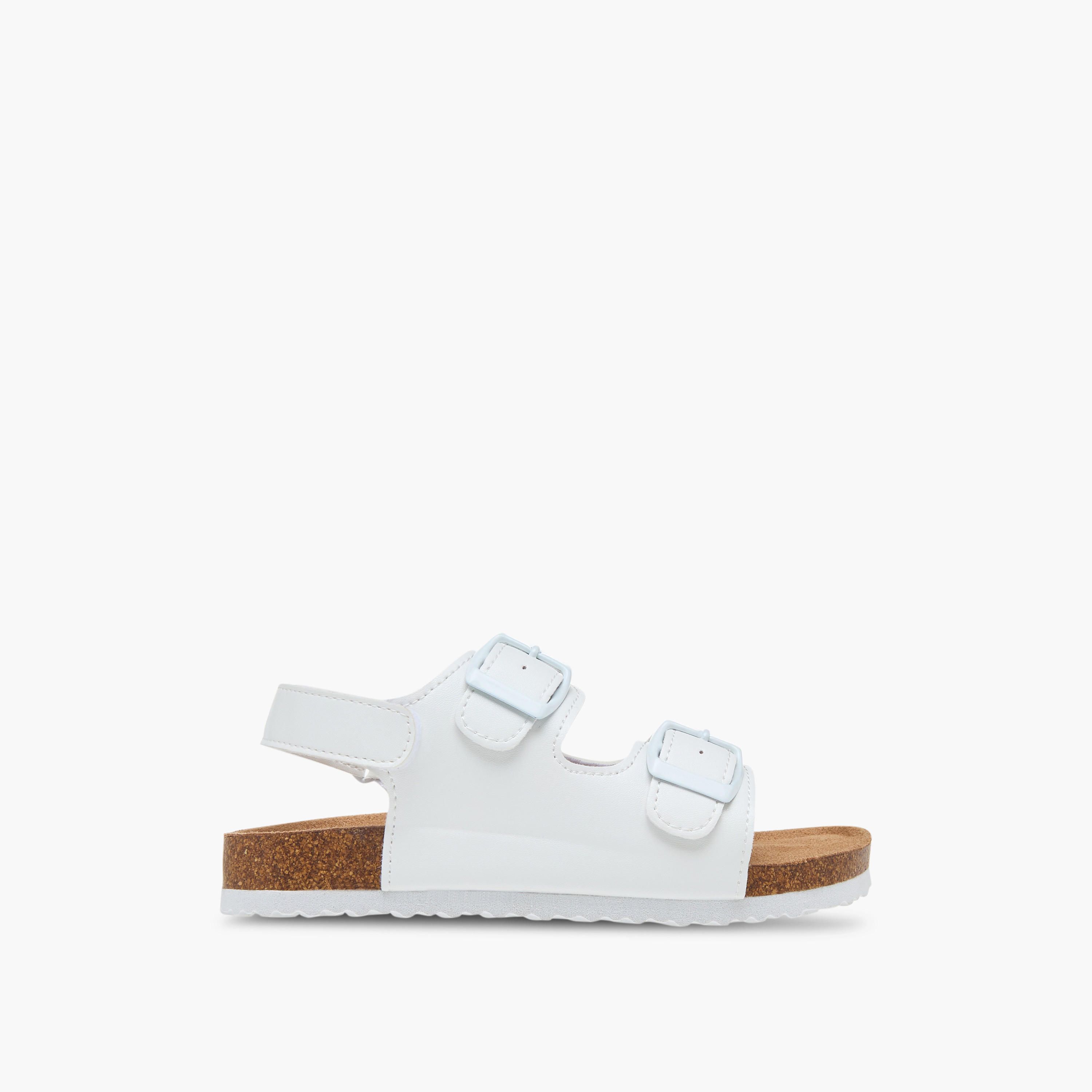 LBL by Shoexpress Solid Sandals with Hook and Loop Closure-boys-shoes-sandals-image-2