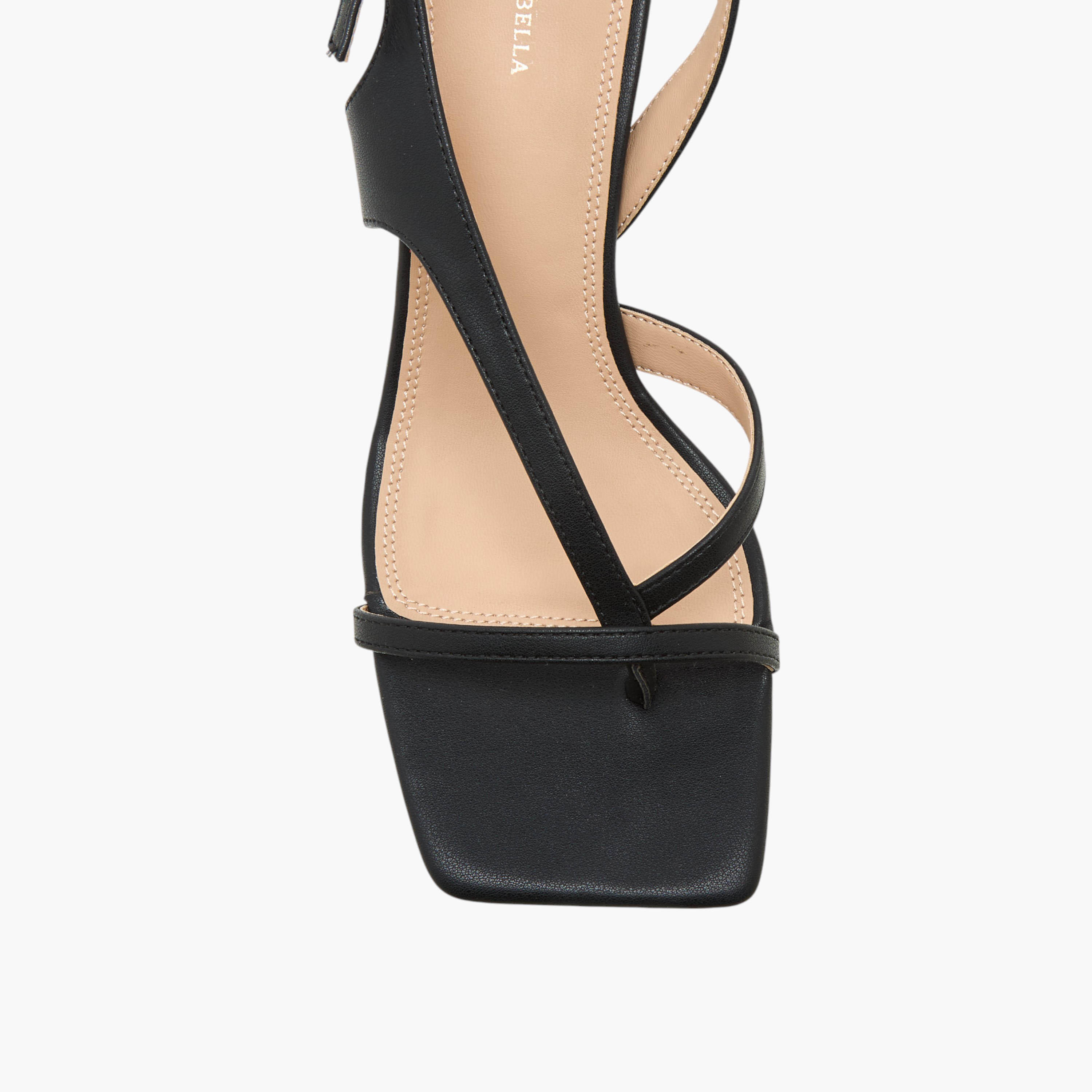 Flora Bella Cross Strap Sandals with Flared Heel and Buckle Closure-women-shoes-sandals-heeled-image-4