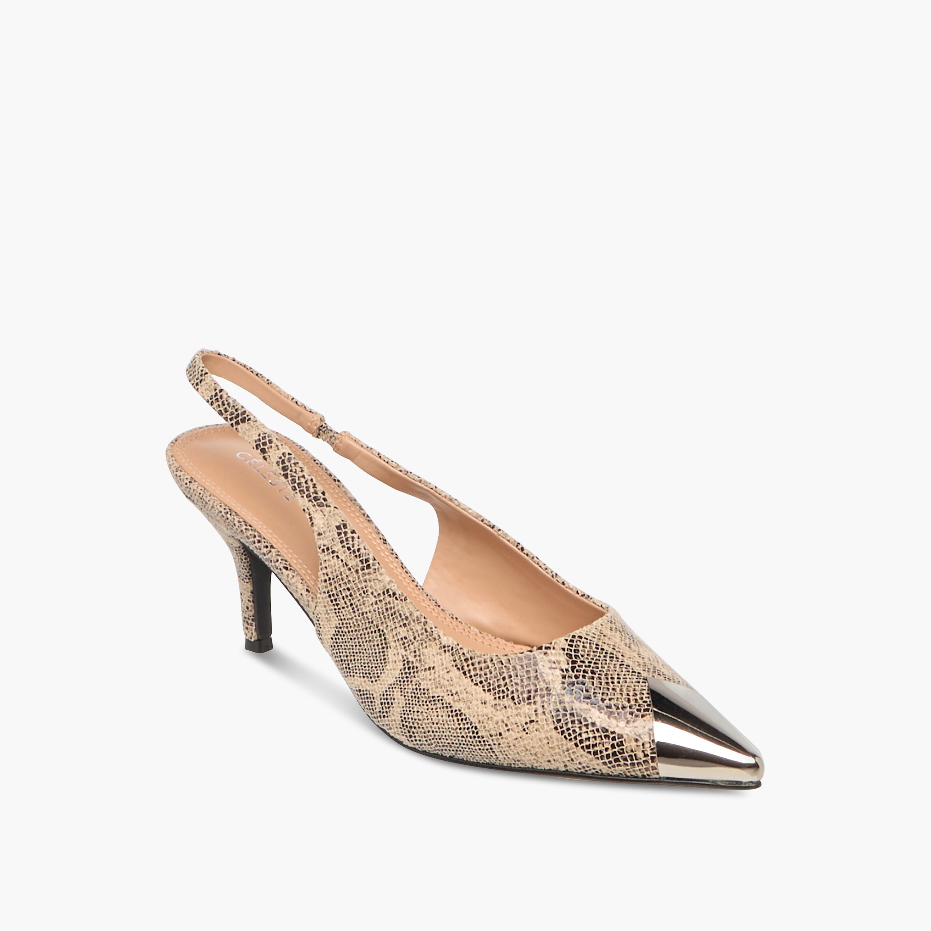 Celeste Women's Animal Print Slingback Shoes with Stiletto Heels-women-shoes-heels-image-2