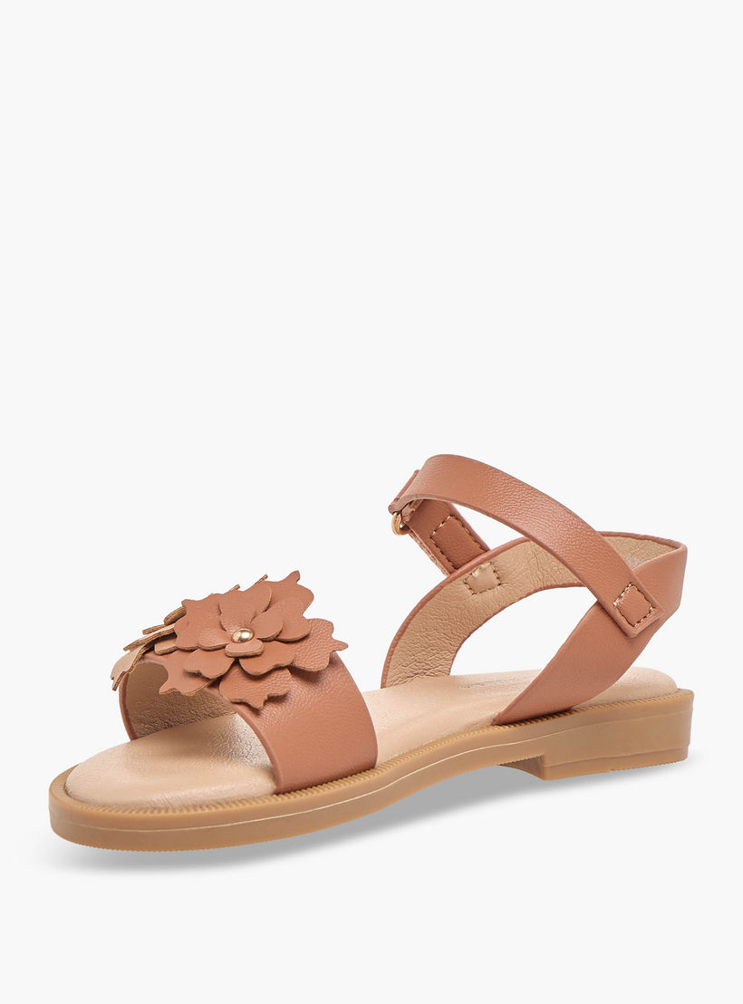 صندل بأحزمة وشريط إغلاق لاصق للبنات من فلورا بيلا-girls-shoes-sandals-image-4