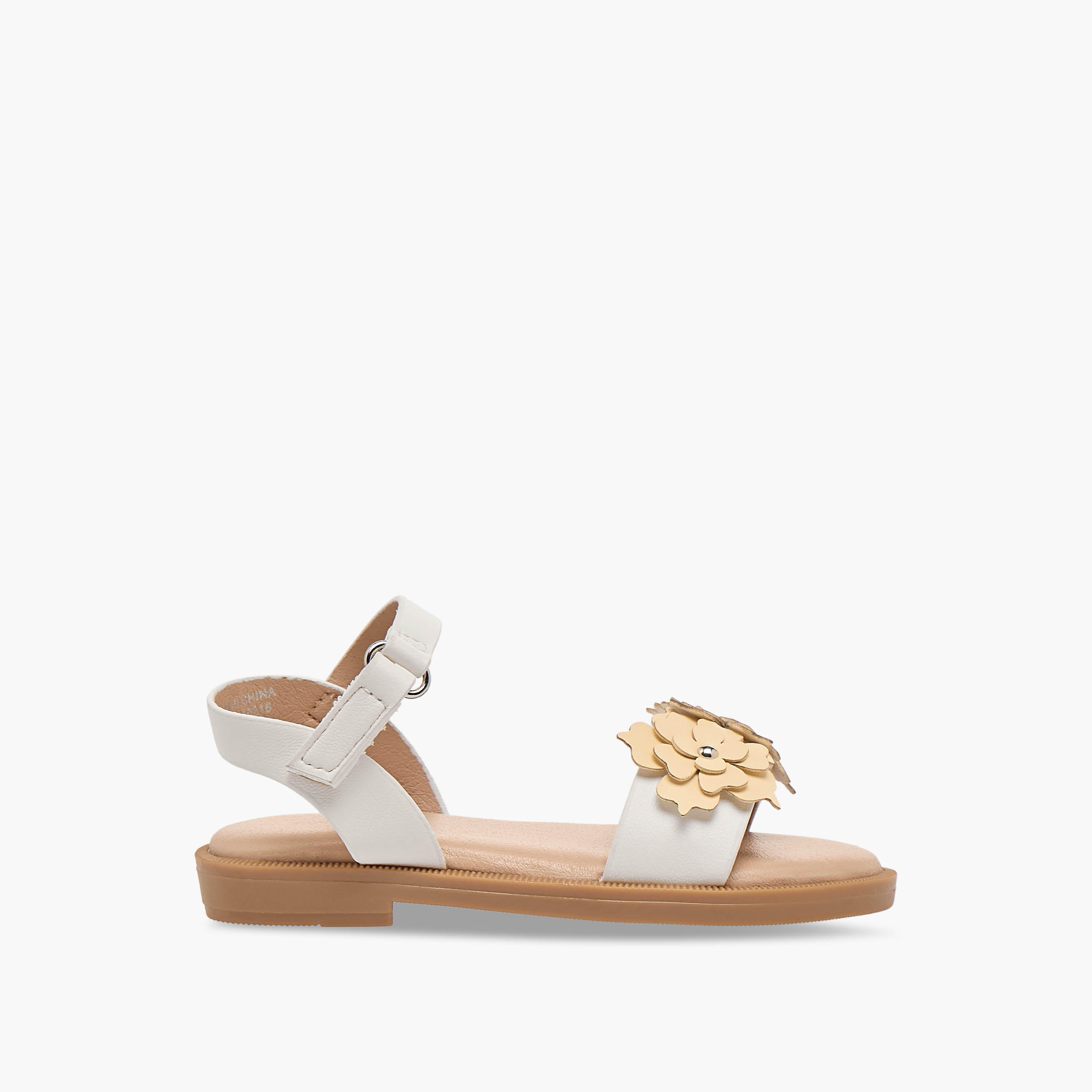 صندل بأحزمة وشريط إغلاق لاصق للبنات من فلورا بيلا-girls-shoes-sandals-image-3