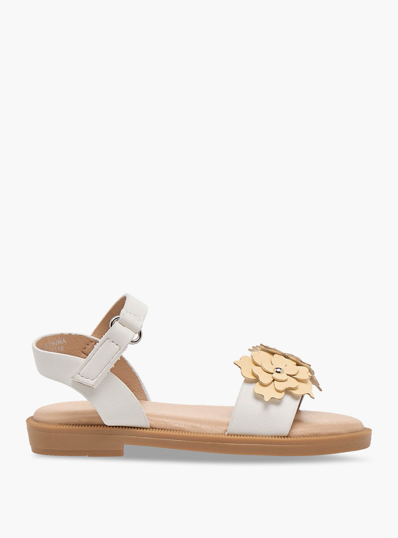 صندل بأحزمة وشريط إغلاق لاصق للبنات من فلورا بيلا-girls-shoes-sandals-image-3