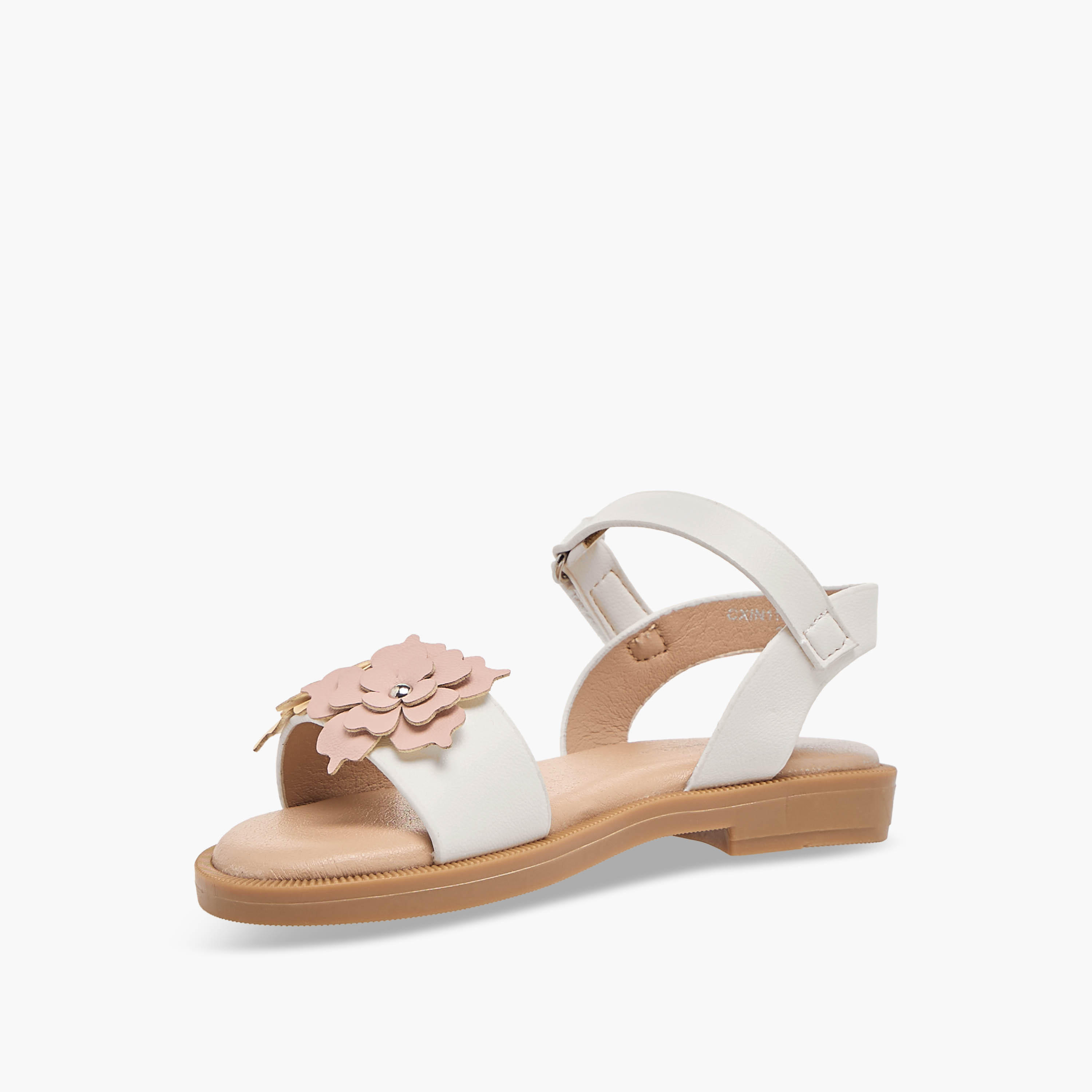 صندل بأحزمة وشريط إغلاق لاصق للبنات من فلورا بيلا-girls-shoes-sandals-image-4