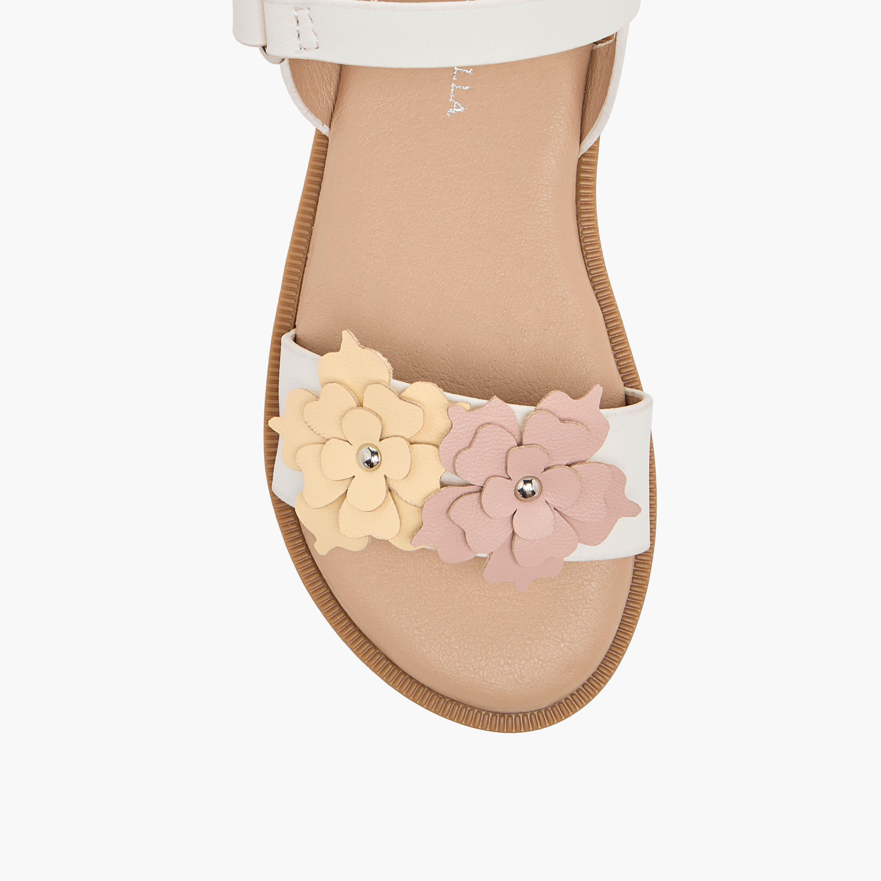 صندل بأحزمة وشريط إغلاق لاصق للبنات من فلورا بيلا-girls-shoes-sandals-image-7