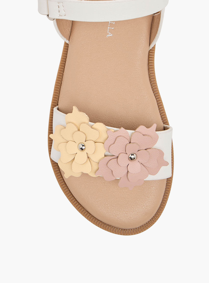 صندل بأحزمة وشريط إغلاق لاصق للبنات من فلورا بيلا-girls-shoes-sandals-image-7