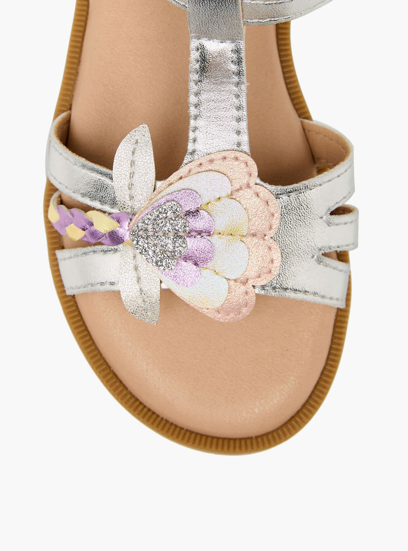 Juniors Girls Hook & Loop Strap Sandals-girls-shoes-sandals-image-3