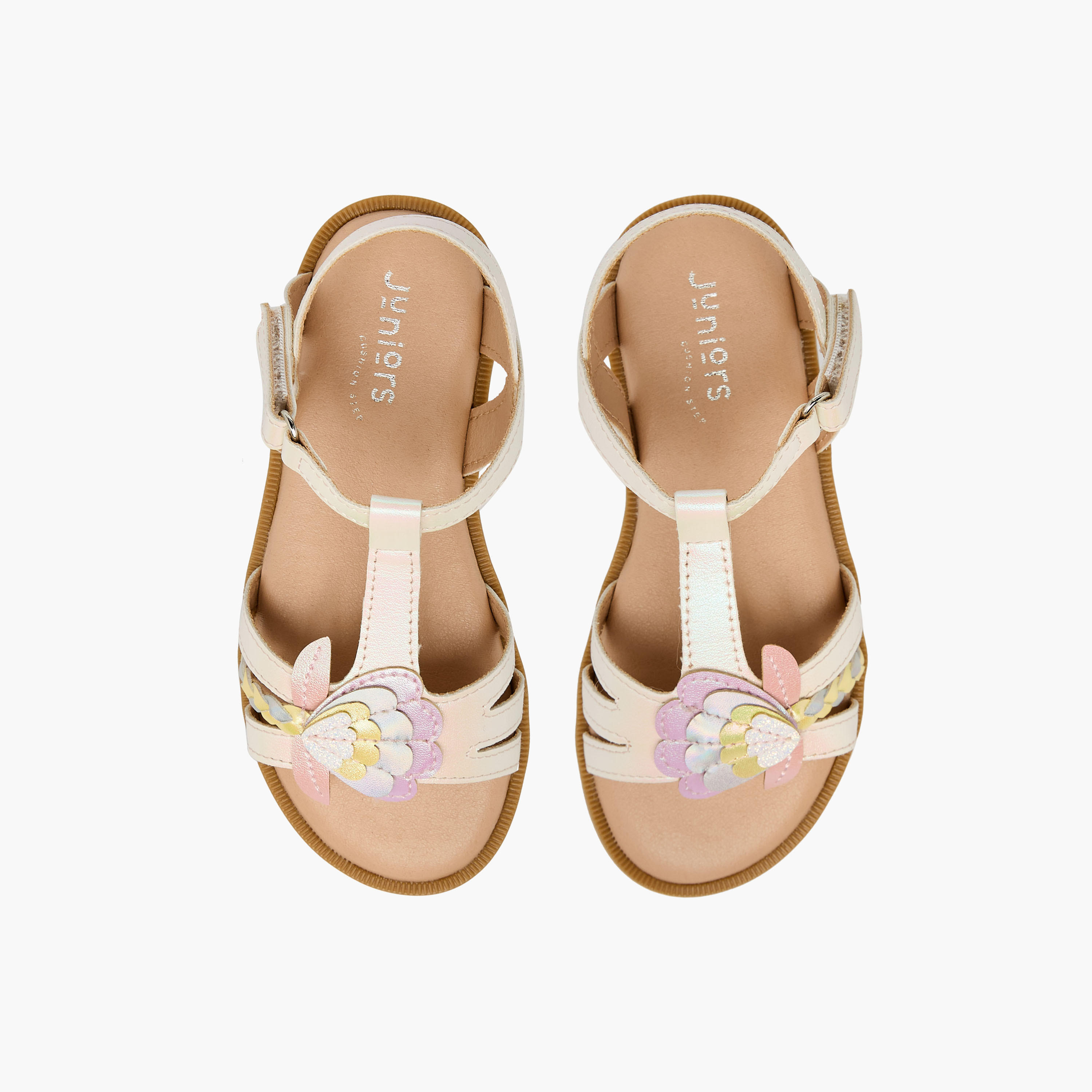 Juniors Girls Hook & Loop Strap Sandals-girls-shoes-sandals-image-1