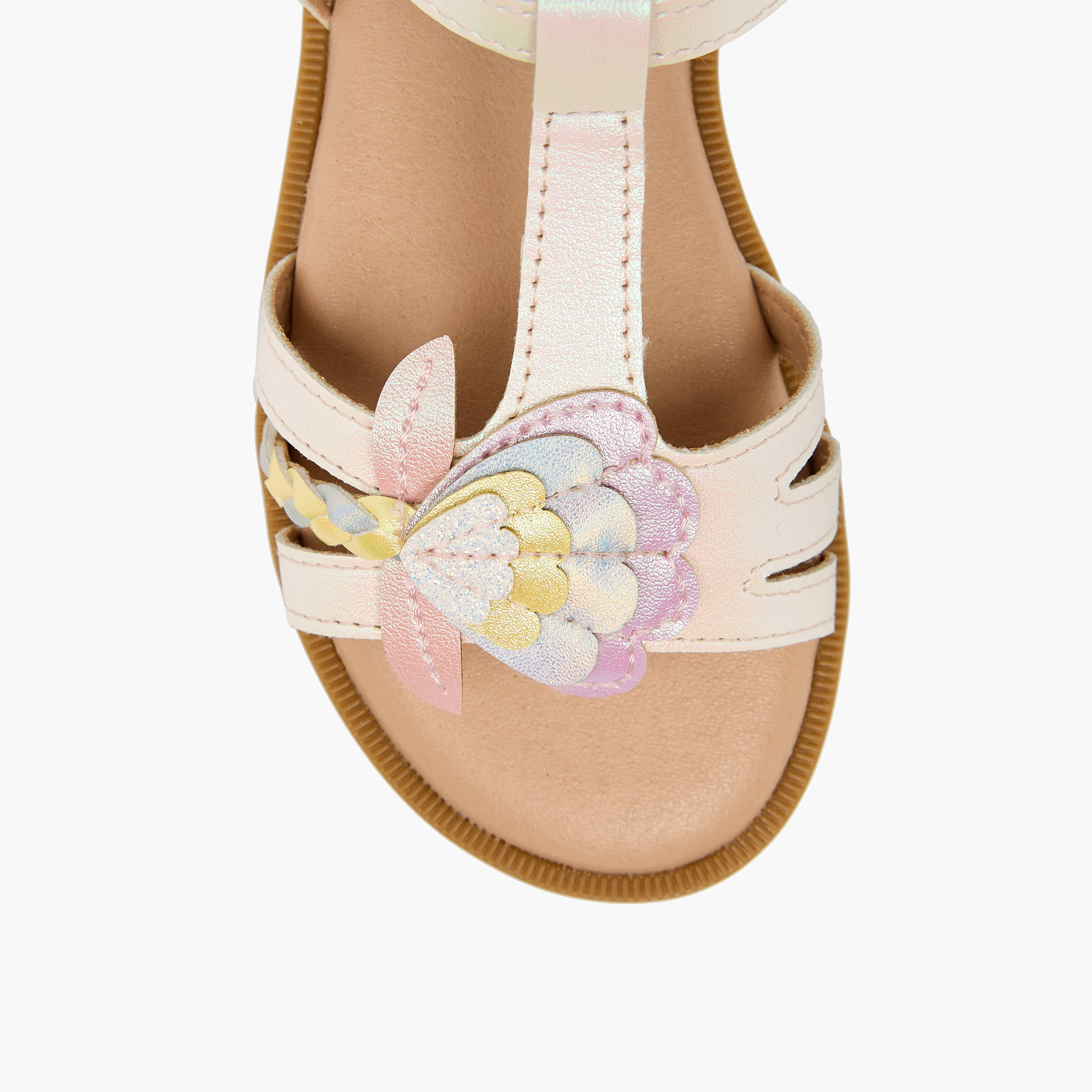 Juniors Girls Hook & Loop Strap Sandals-girls-shoes-sandals-image-3