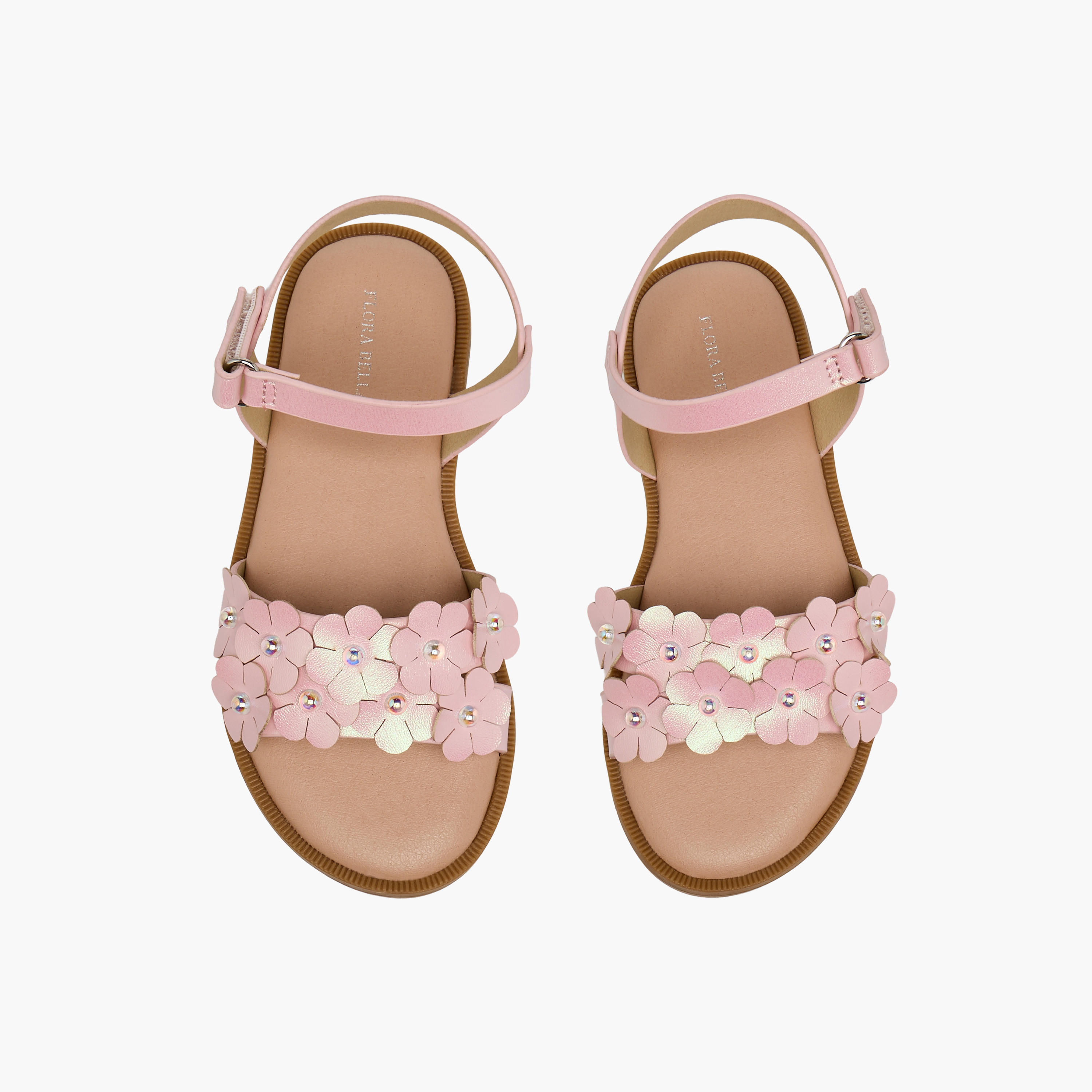 Flora Bella Girls Hook and Loop Closure Sandals-girls-shoes-sandals-image-1