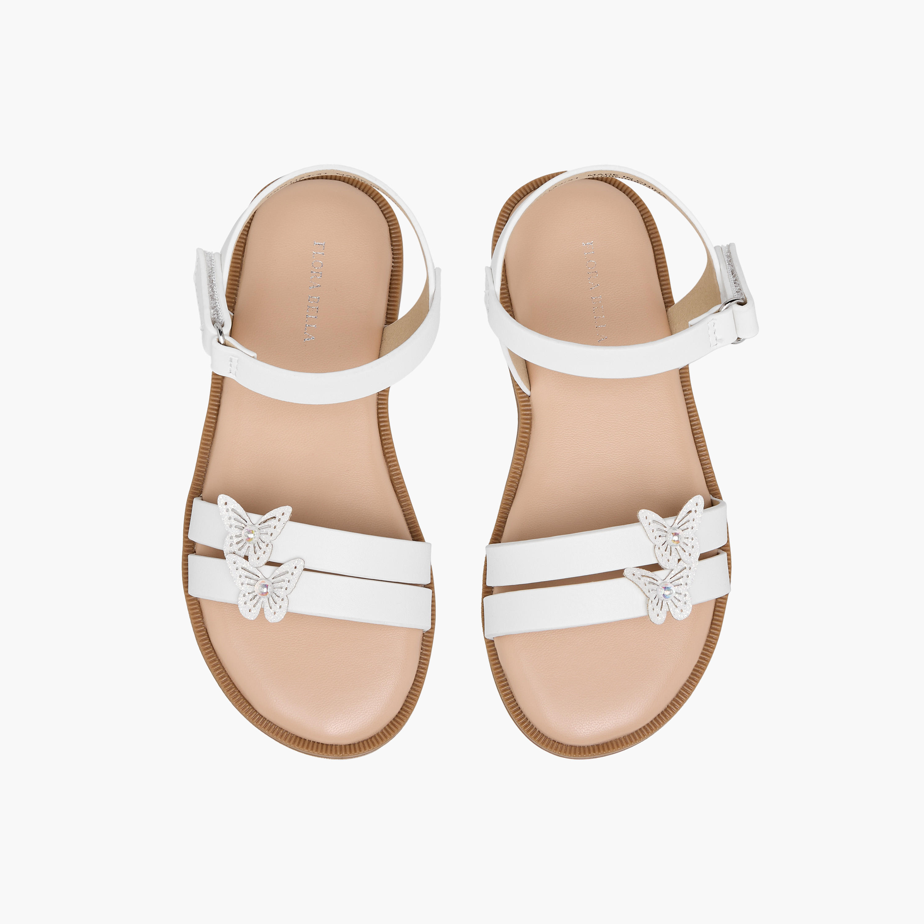 صندل بشريط لاصق للبنات من فلورا بيلا-girls-shoes-sandals-image-1