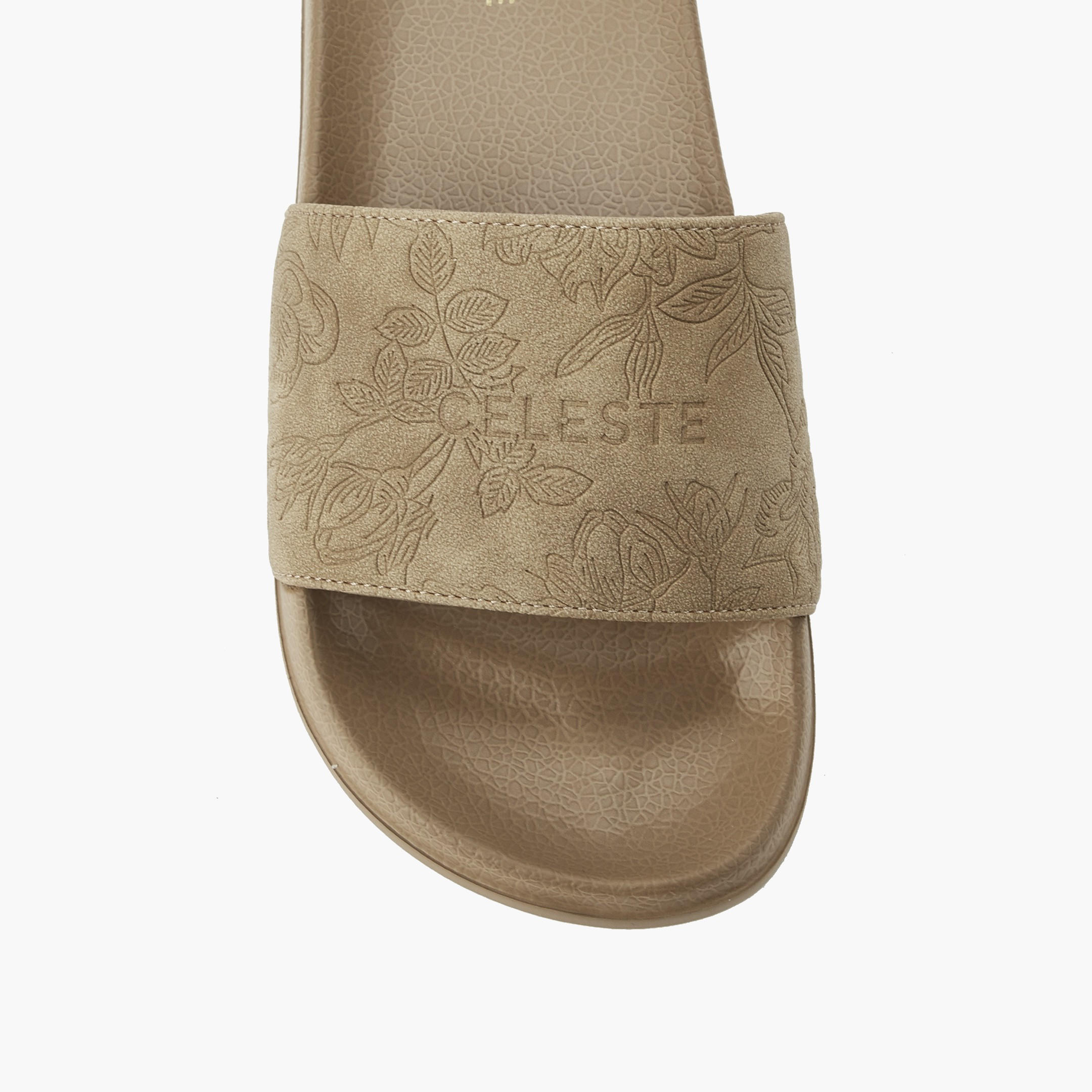 Celeste Women Floral Embossed Slides-women-shoes-flipflopsandslides-image-4