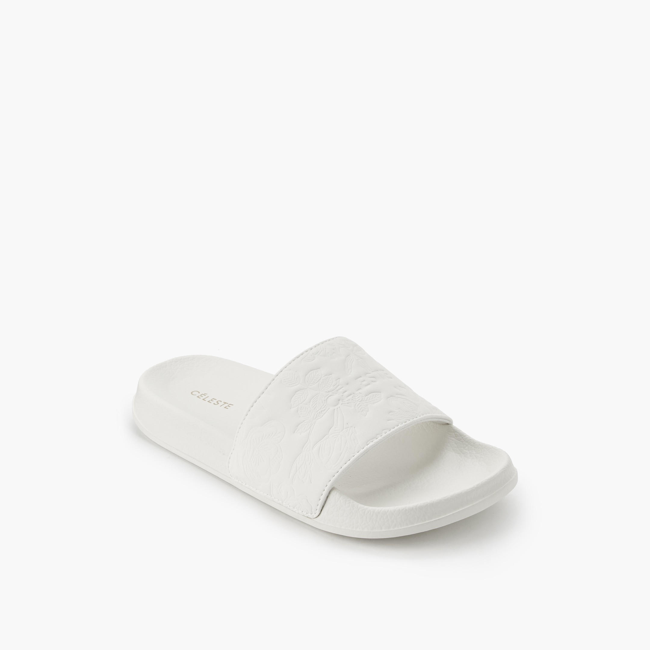 Celeste Women Floral Embossed Slides-women-shoes-flipflopsandslides-image-3