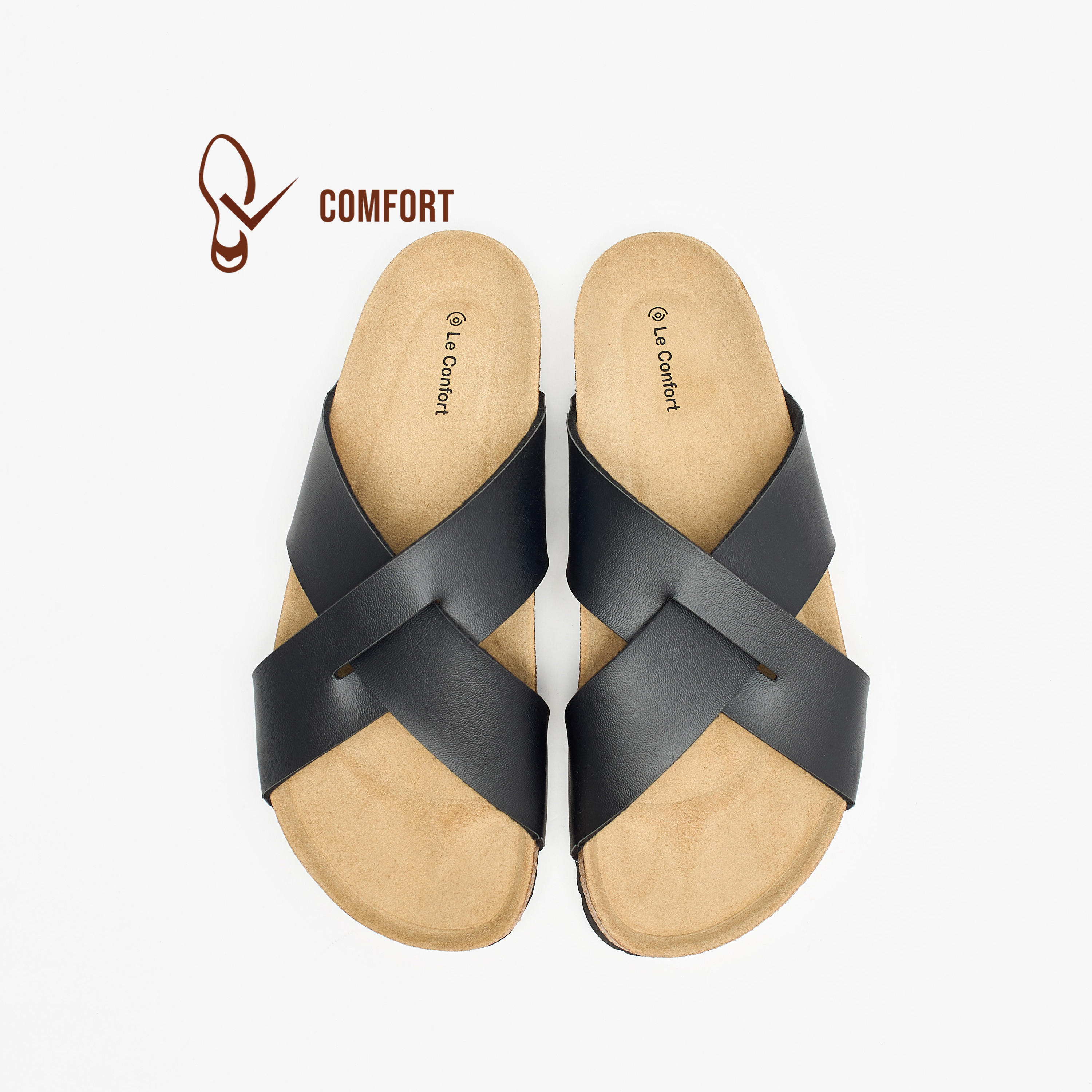 صندل سهل الارتداء بأحزمة متقاطعة من لو كونفورت-men-shoes-sandals-image-1