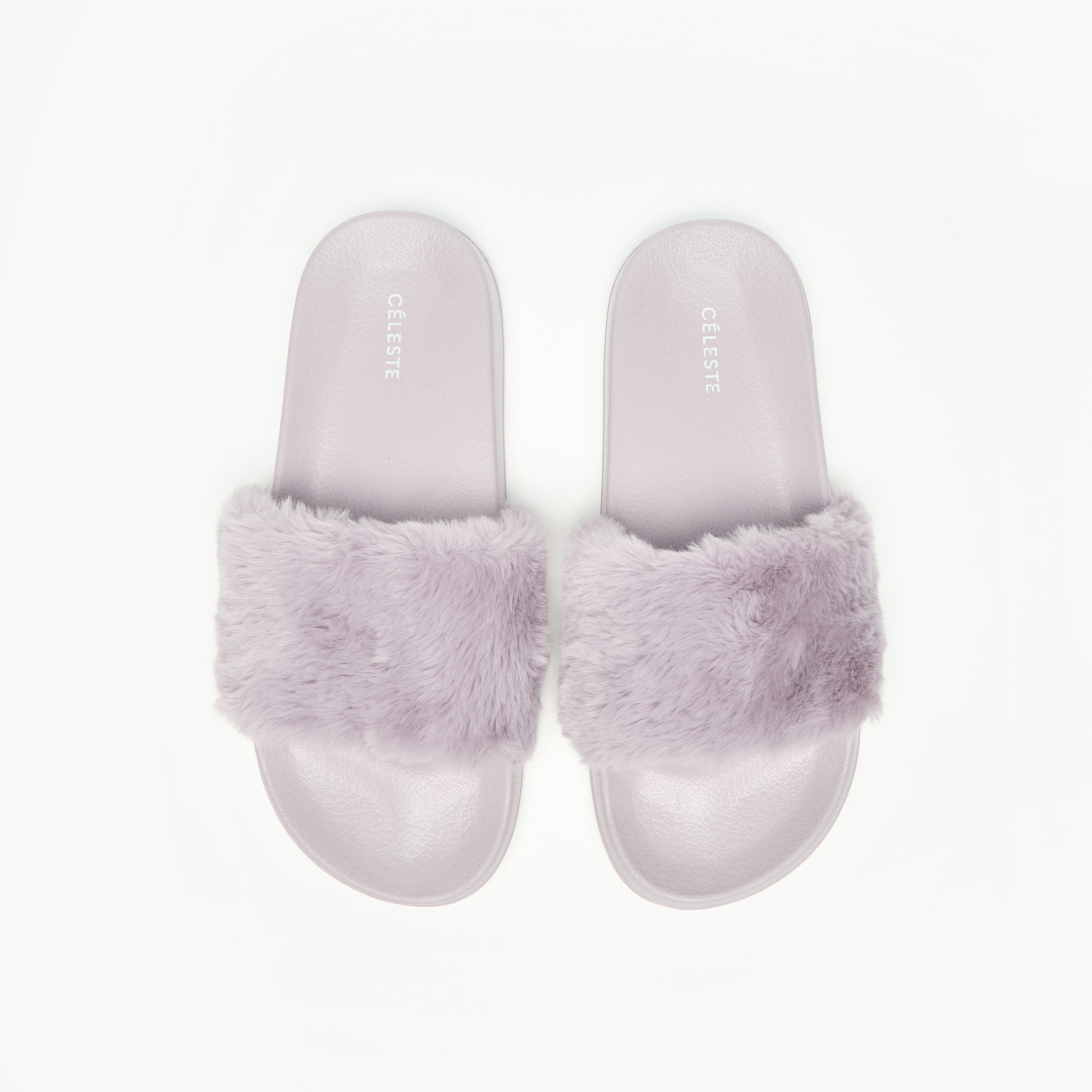Celeste Women's Faux Fur Textured Slip-On Slides-women-shoes-flipflopsandslides-image-1