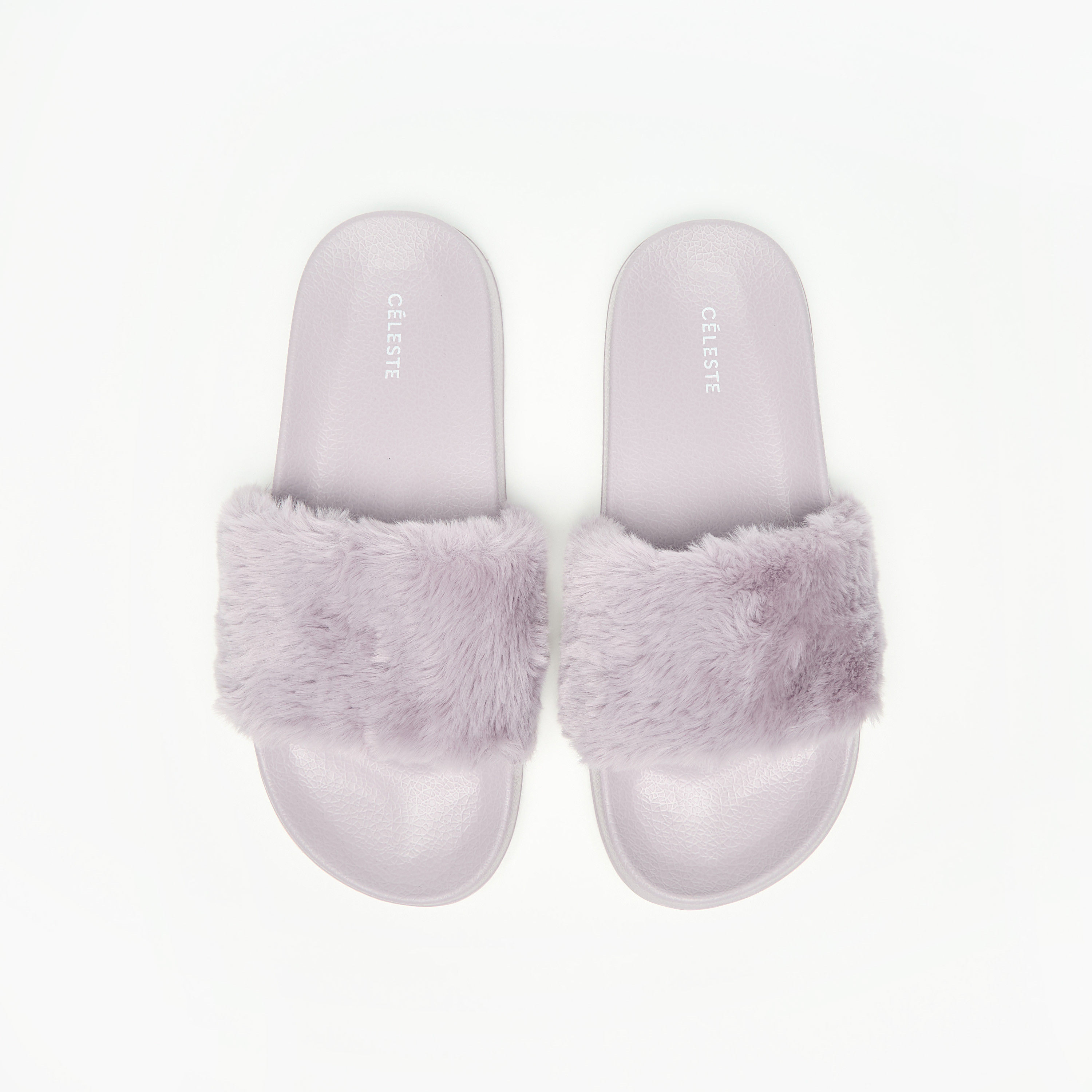 شبشب سهل الارتداء بارز الملمس من الفرو الصناعي للنساء من سيليست-women-shoes-flipflopsandslides-image-11