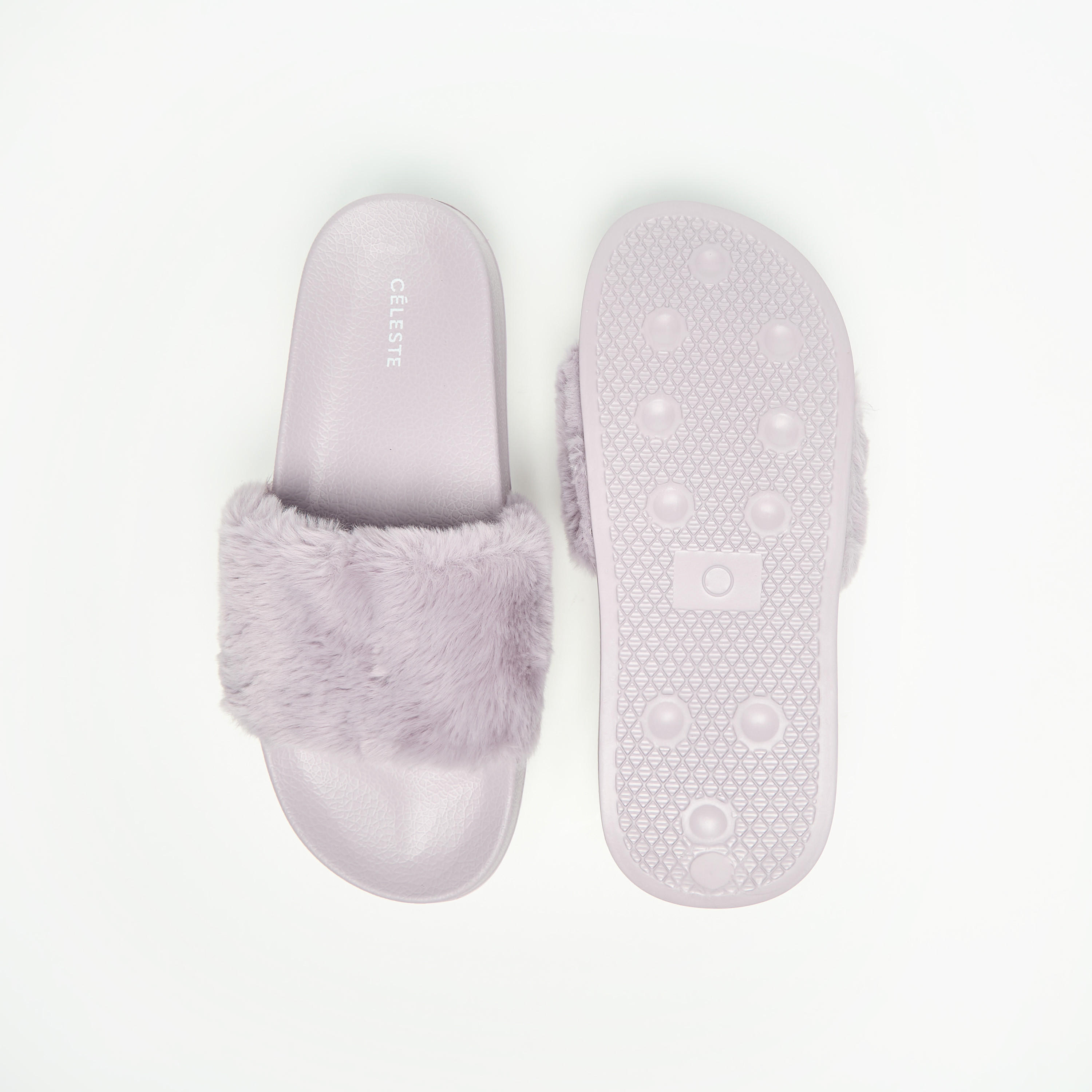 Celeste Women's Faux Fur Textured Slip-On Slides-women-shoes-flipflopsandslides-image-5