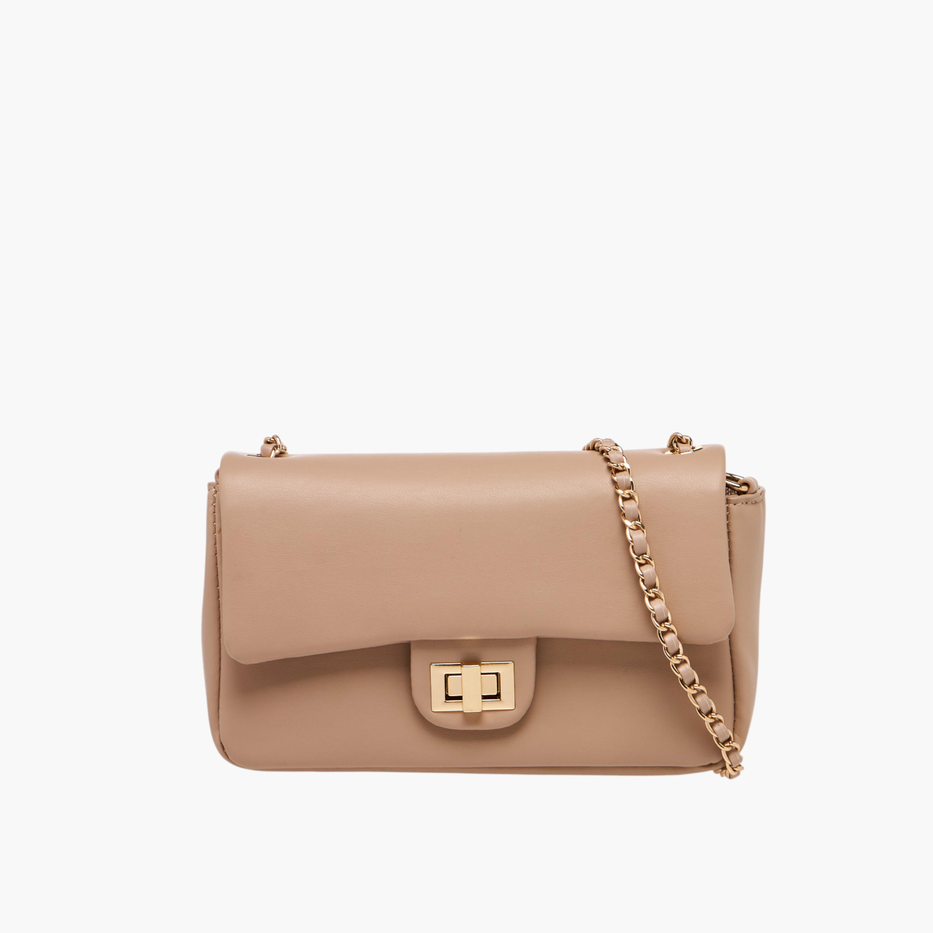 شنطة كروس بودي سادة بقفل إغلاق دوّار من فلورا بيلا-women-bagsandwallets-handbags-image-1