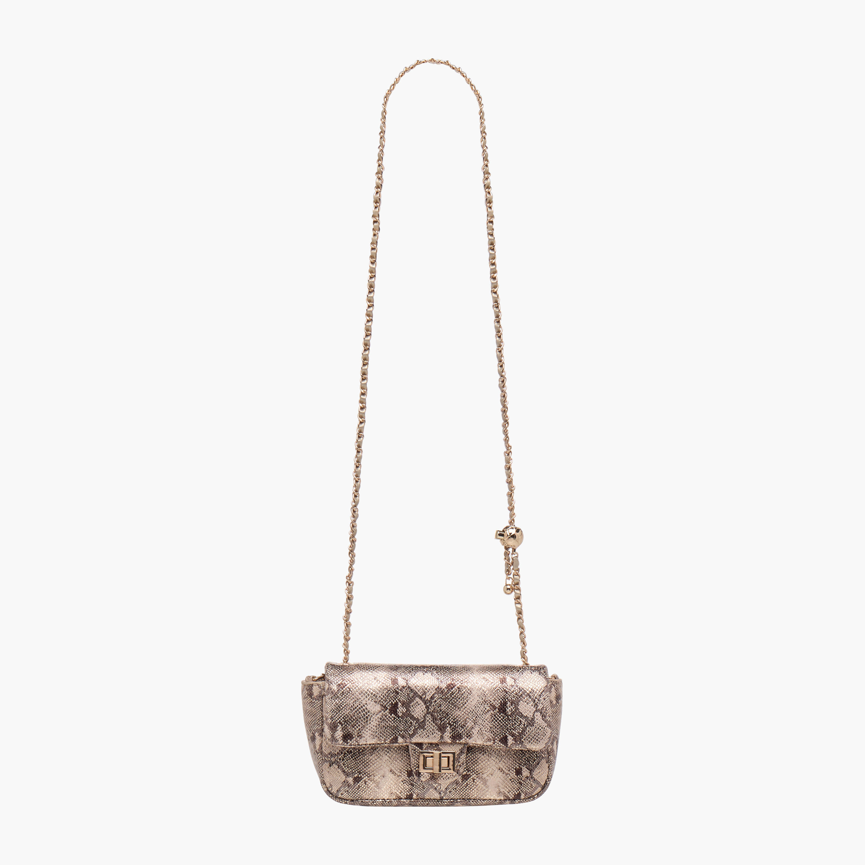 شنطة كروس بودي بحزام سلسلة وقفل إغلاق وطبعات حيوانات من فلورا بيلا-women-bagsandwallets-handbags-image-2