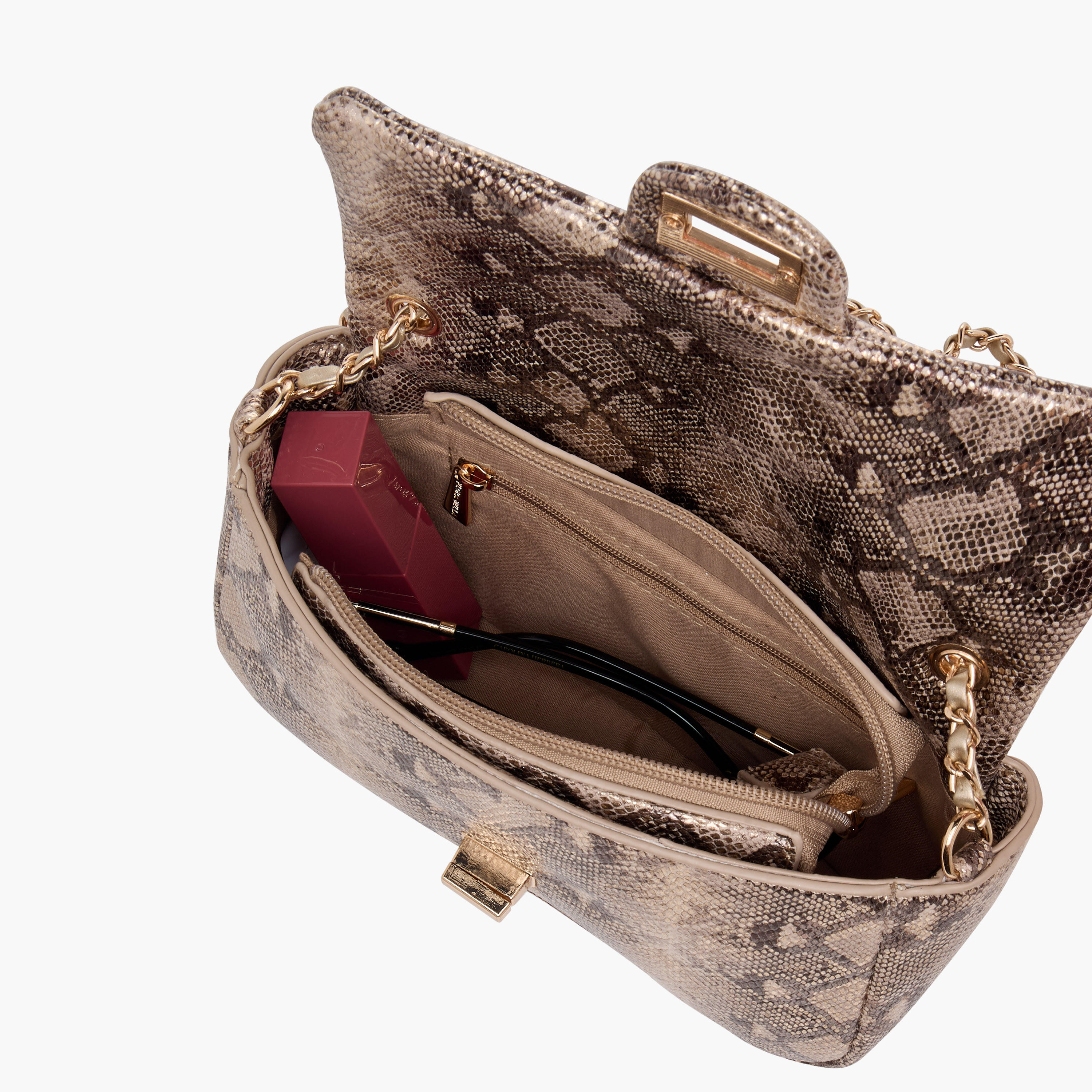شنطة كروس بودي بحزام سلسلة وقفل إغلاق وطبعات حيوانات من فلورا بيلا-women-bagsandwallets-handbags-image-7