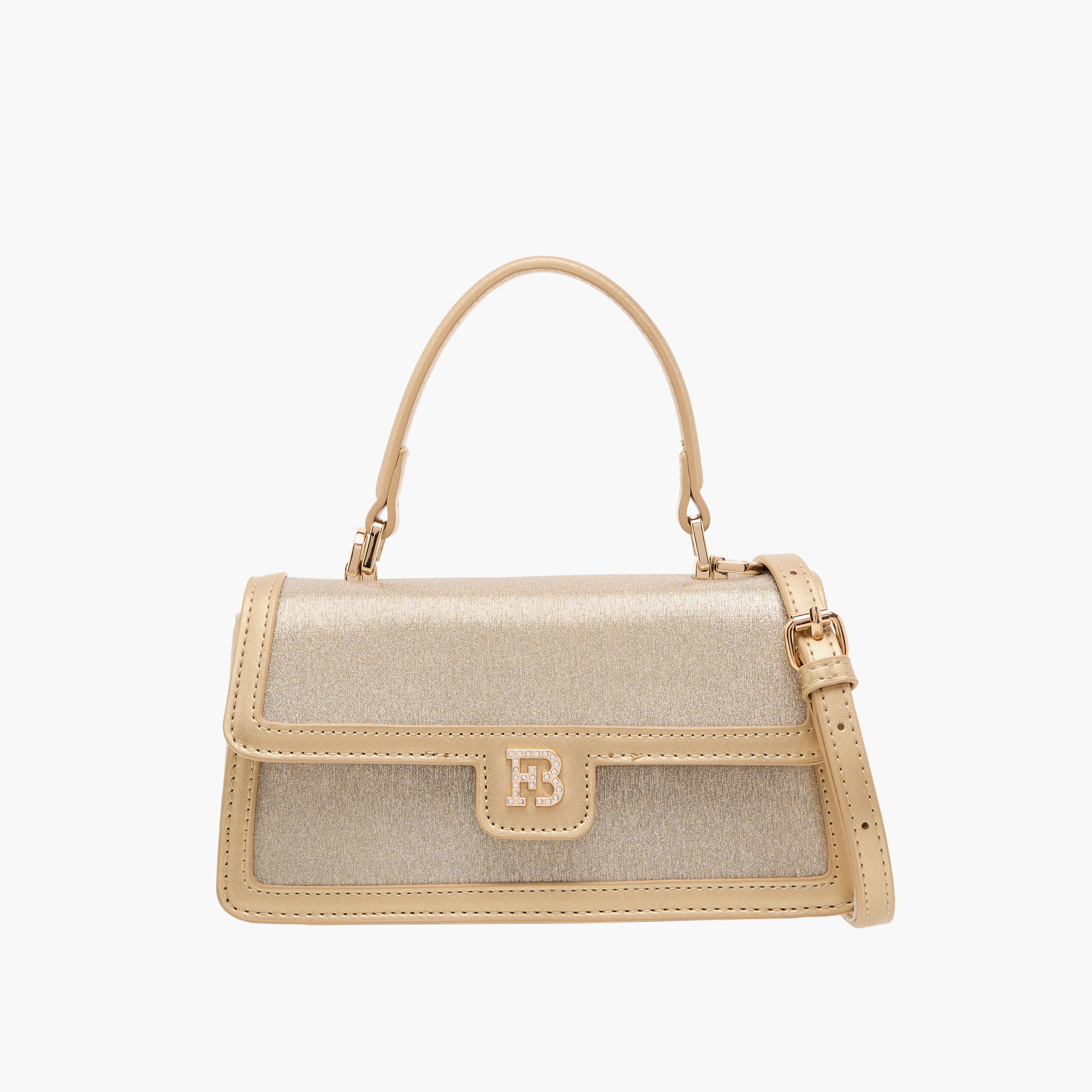 Flora Bella Panelled Satchel Bag with Detachable Strap and Button Closure-women-bagsandwallets-handbags-image-1