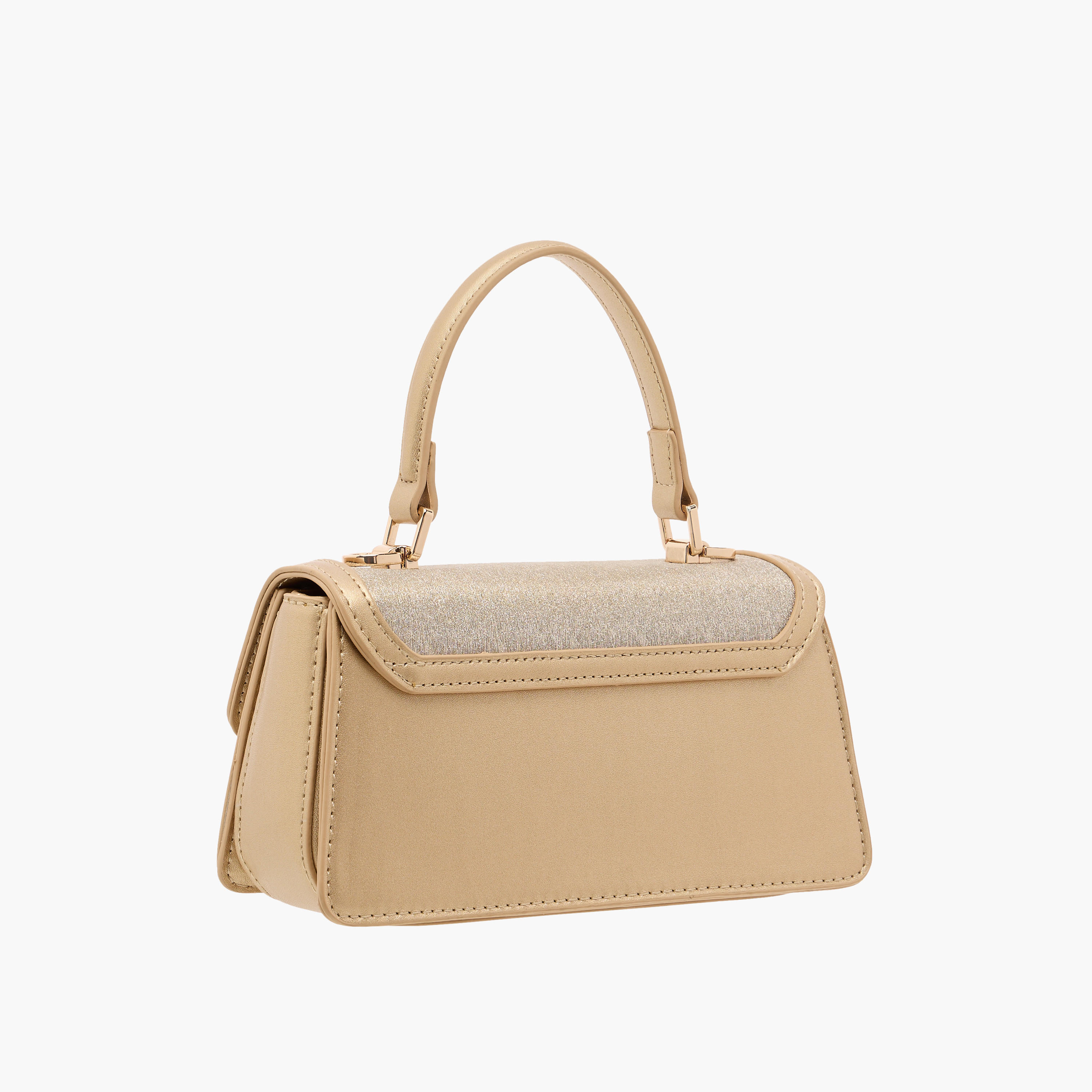 Flora Bella Panelled Satchel Bag with Detachable Strap and Button Closure-women-bagsandwallets-handbags-image-3