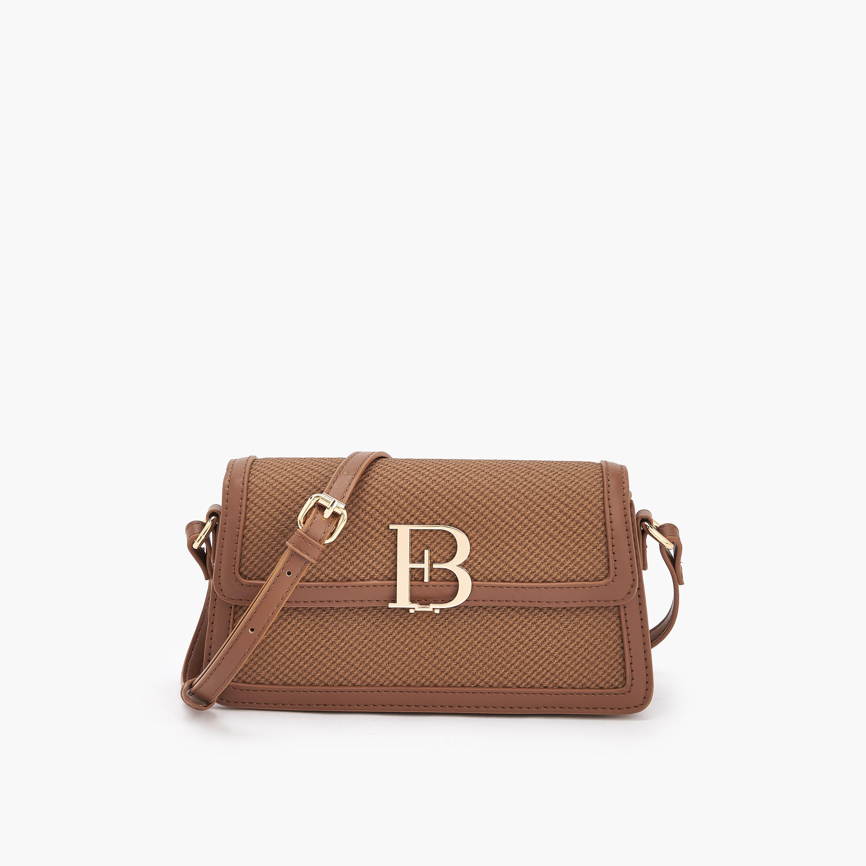 Flora Bella Textured Crossbody Bag with Adjustable Shoulder Strap-women-bagsandwallets-handbags-image-1