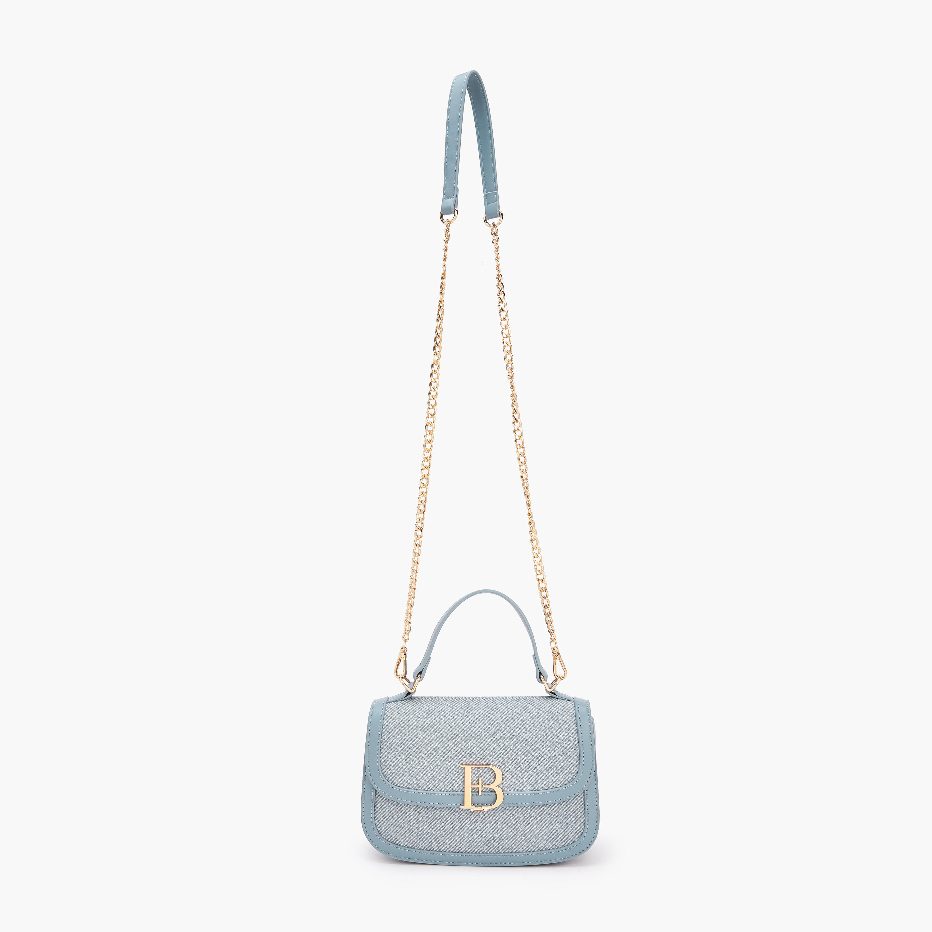 شنطة كروس بودي بتفاصيل شعار مع حزام سلسلة من فلورا بيلا-women-bagsandwallets-handbags-image-3