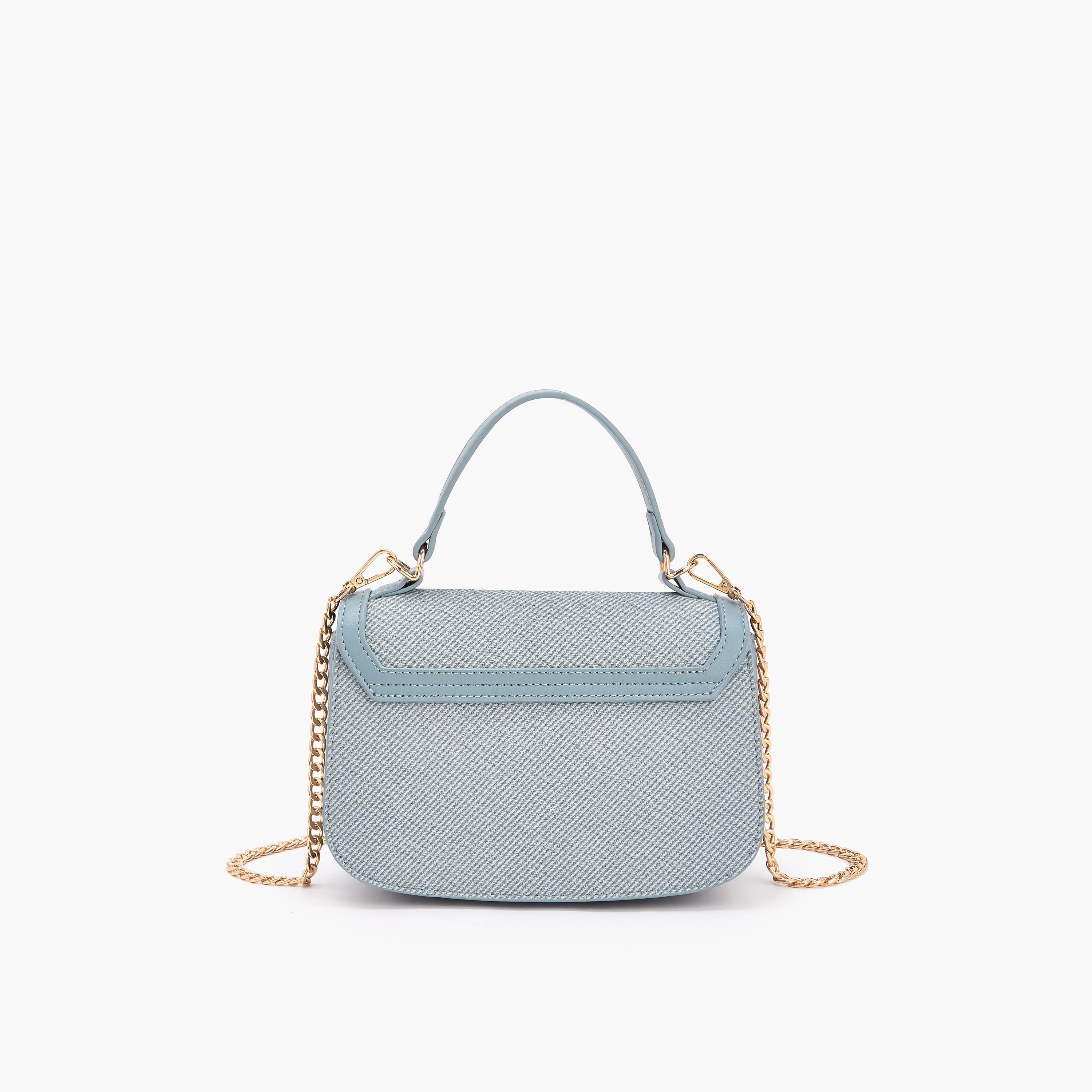 شنطة كروس بودي بتفاصيل شعار مع حزام سلسلة من فلورا بيلا-women-bagsandwallets-handbags-image-5