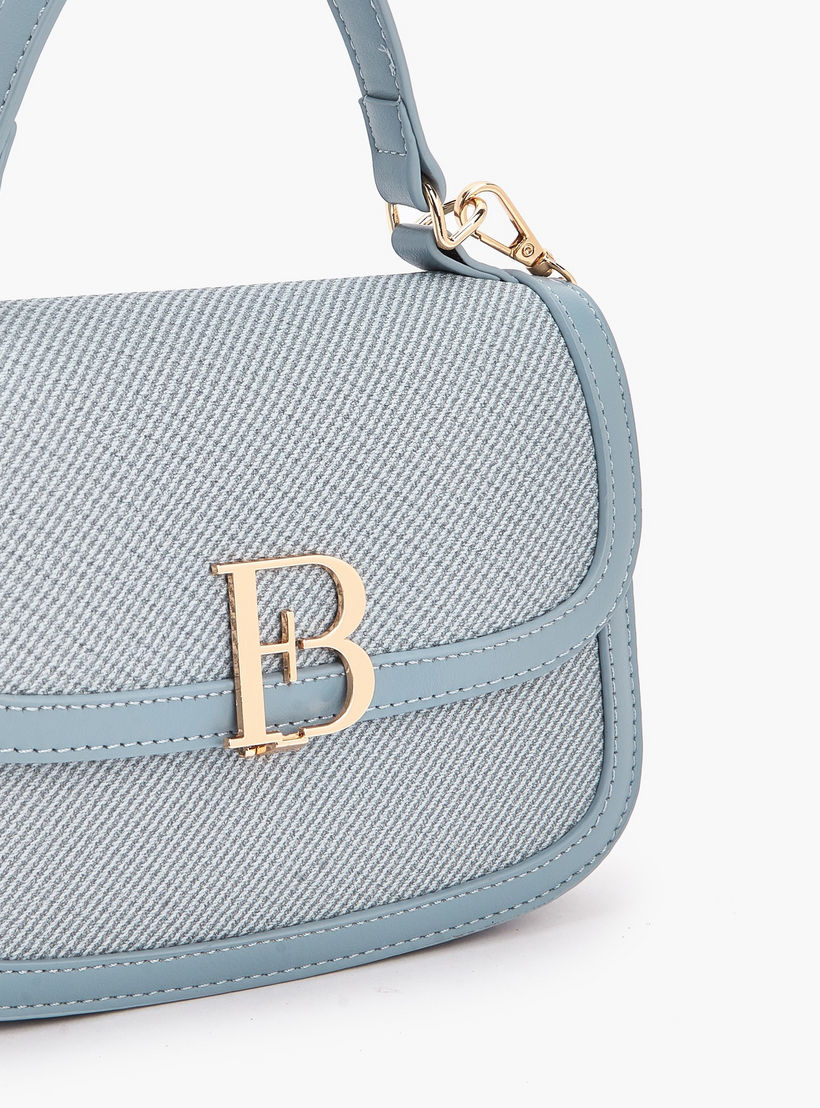 شنطة كروس بودي بتفاصيل شعار مع حزام سلسلة من فلورا بيلا-women-bagsandwallets-handbags-image-6
