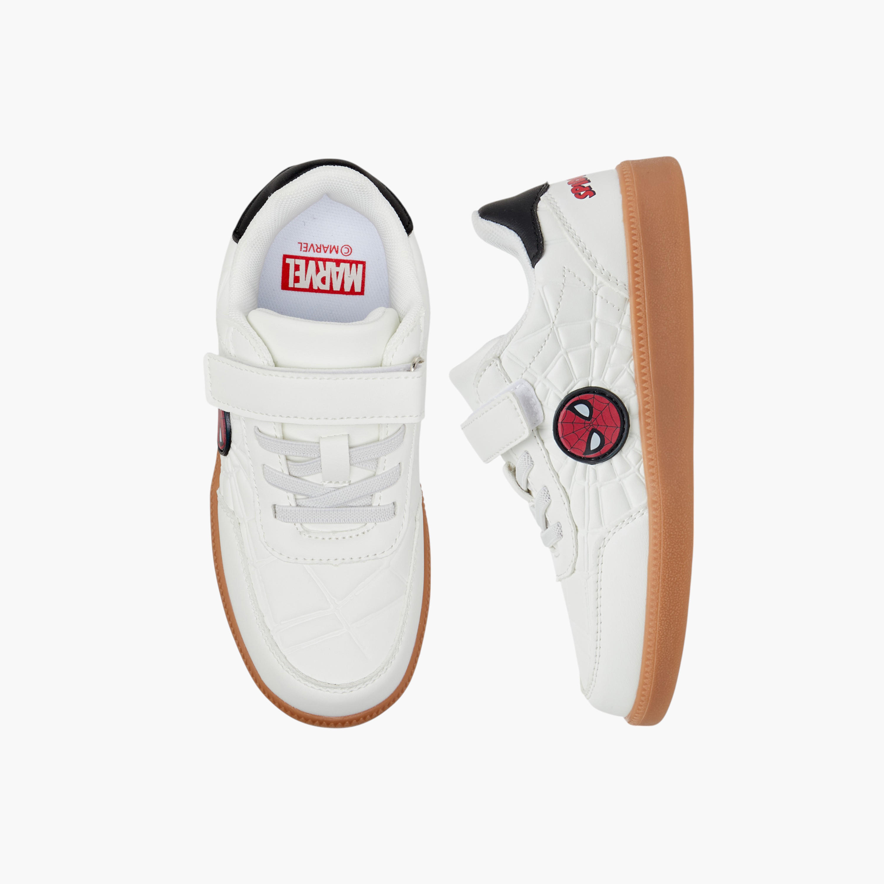 Spider-Man Applique Sneakers with Hook and Loop Closure-boys-shoes-sneakers-image-1
