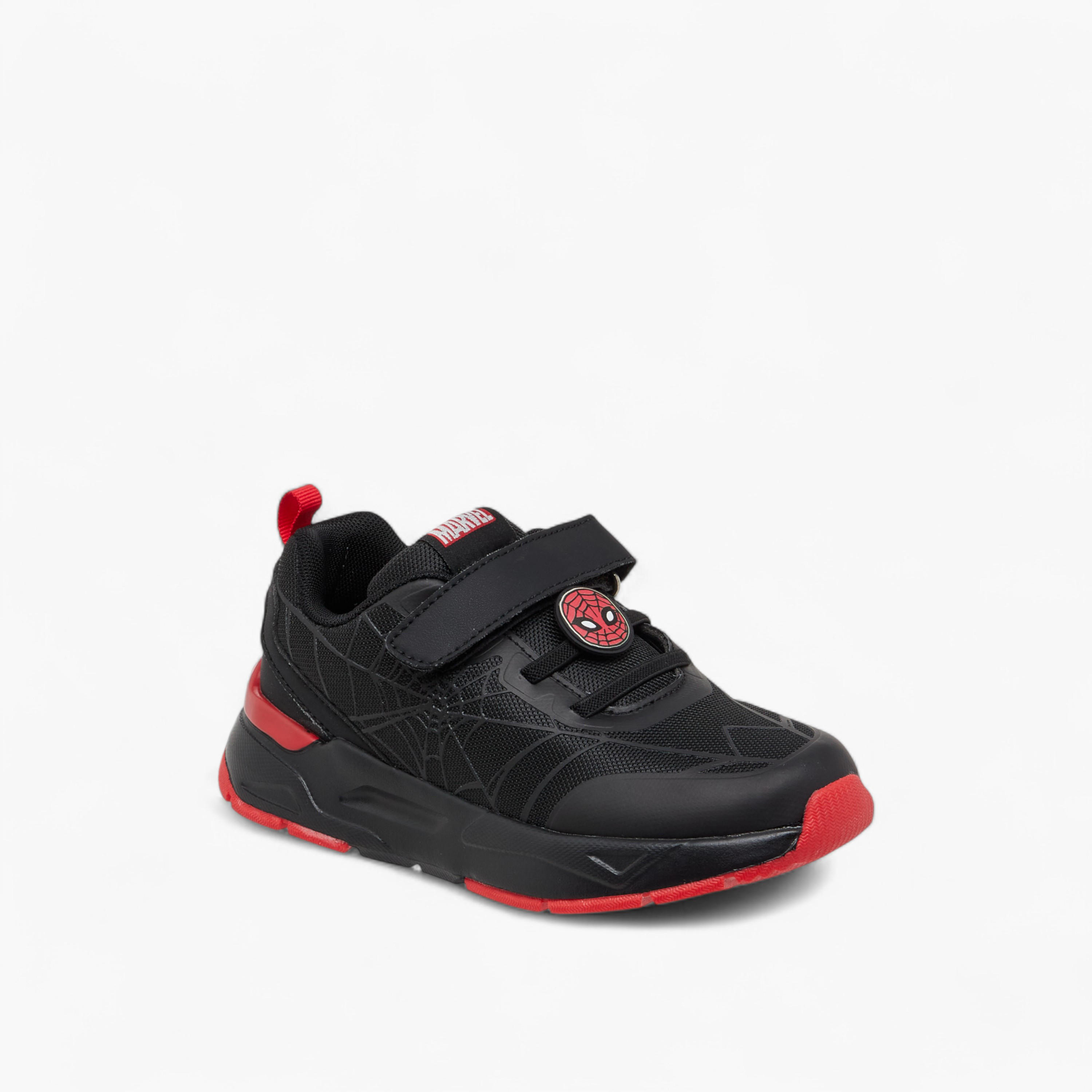 حذاء سنيكرز بشريط إغلاق لاصق وزخارف سبايدر مان-boys-shoes-sneakers-image-2
