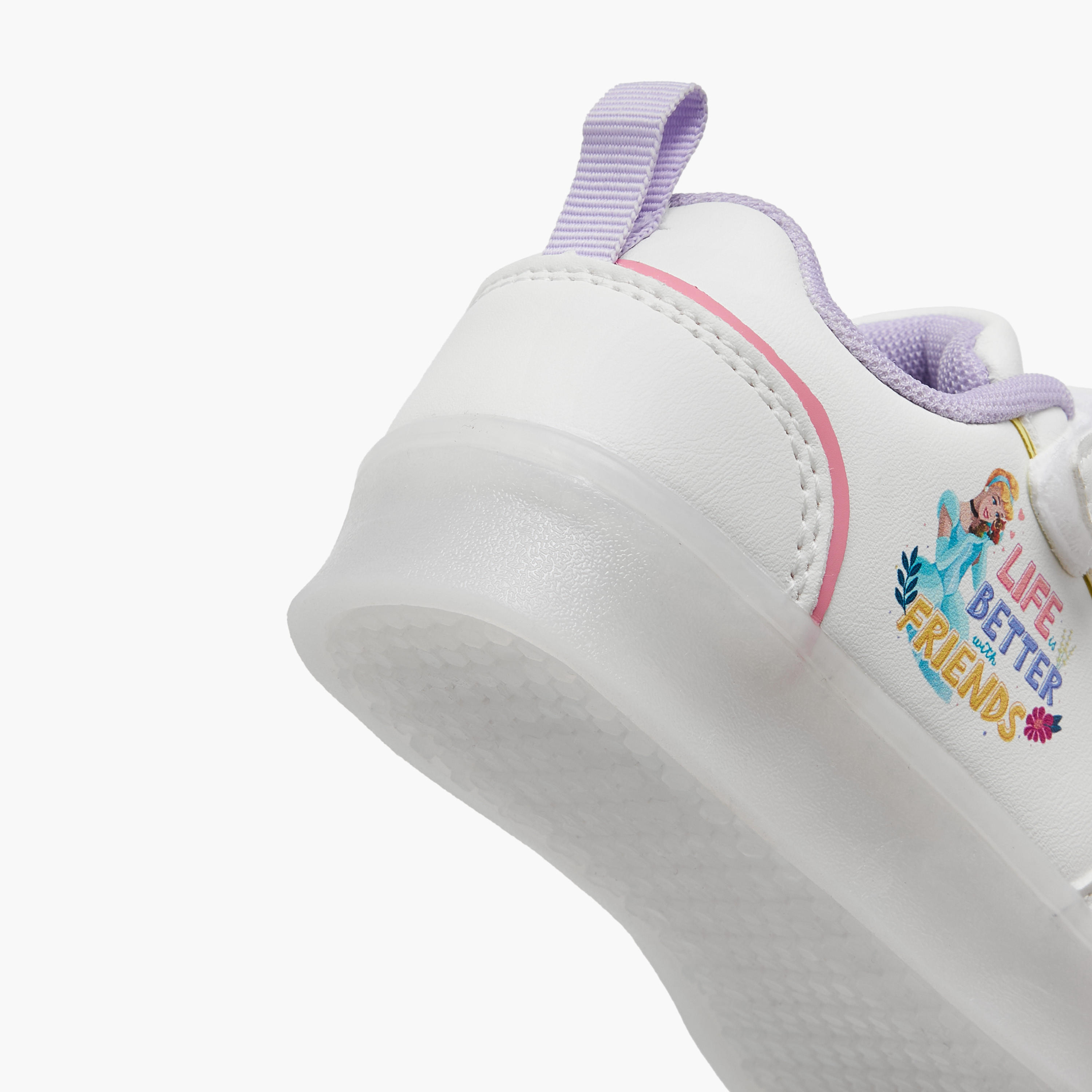 Disney Princess Print Light-Up Sneakers with Hook and Loop Closure-girls-shoes-sneakers-image-5