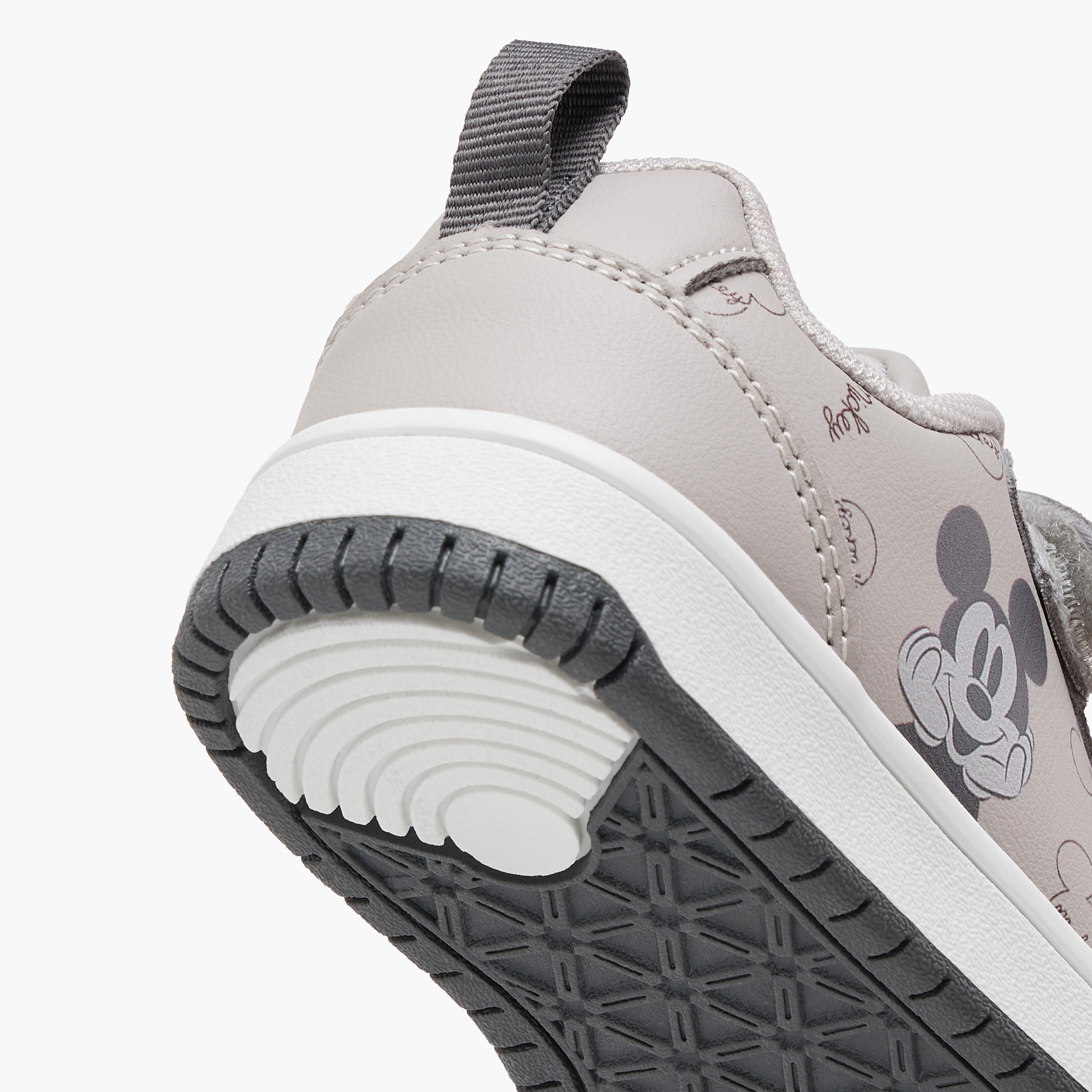 Disney Mickey Mouse Print Sneakers with Hook and Loop Closure-boys-shoes-sneakers-image-5