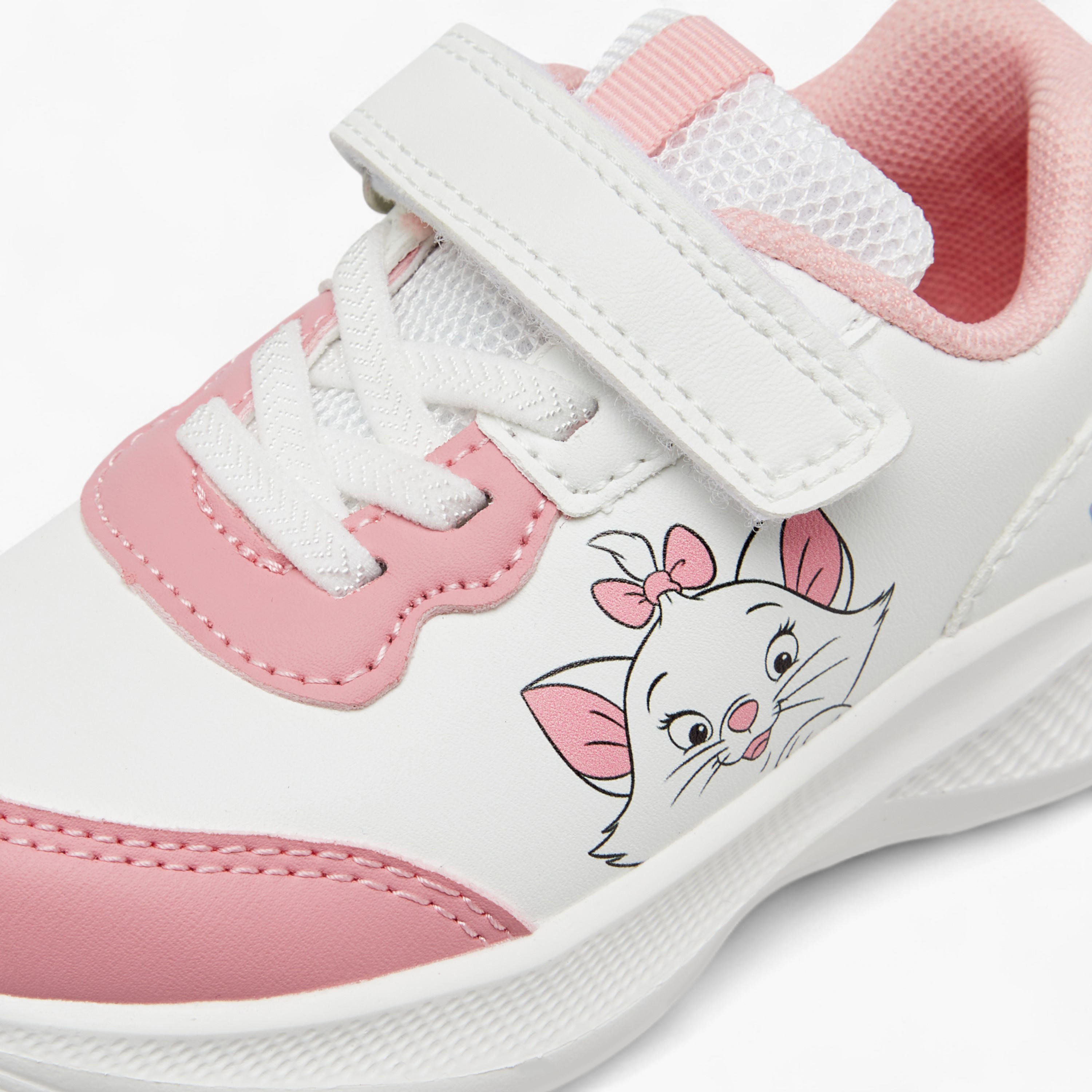 Disney Marie Print Sneakers with Hook and Loop Closure-girls-shoes-sneakers-image-4