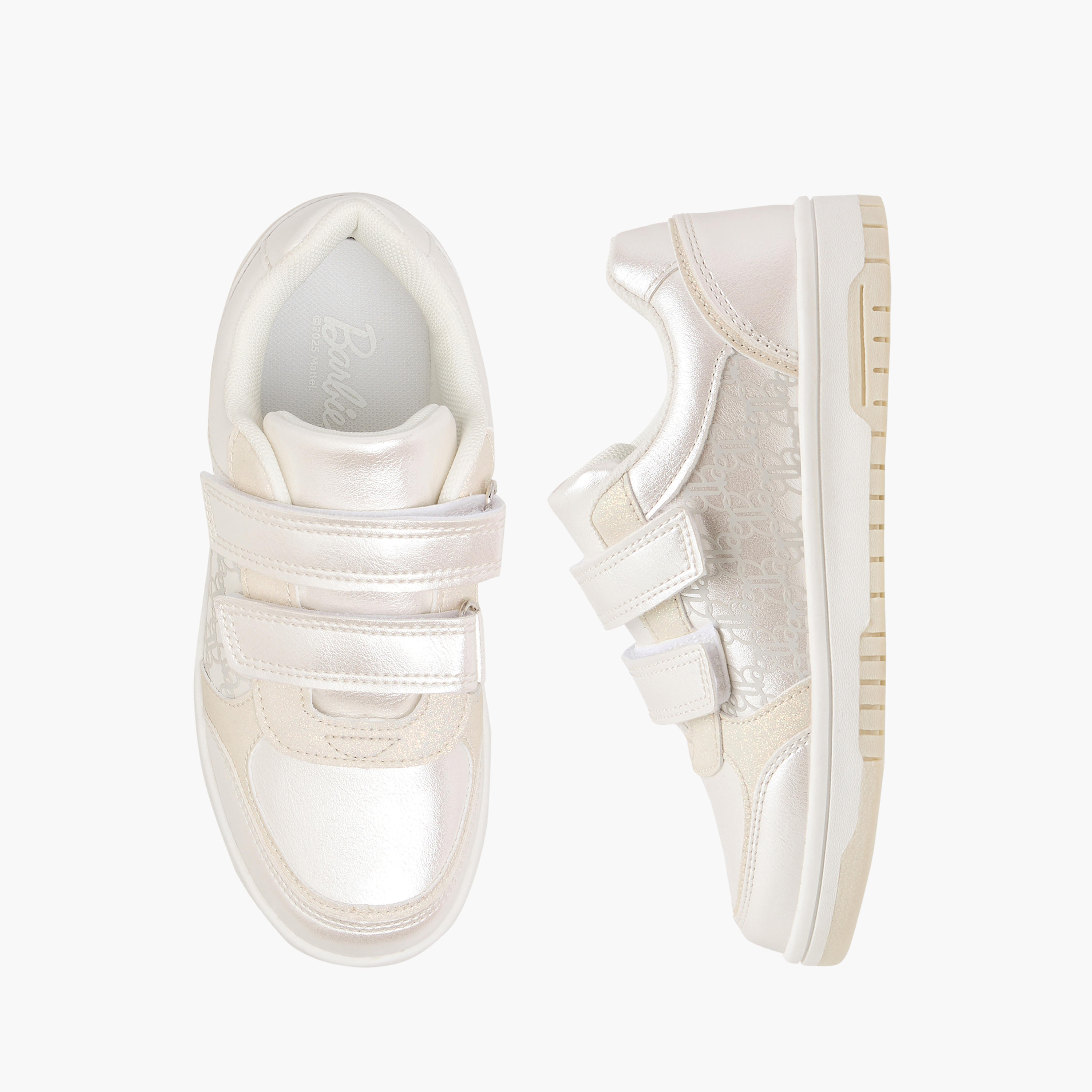حذاء سنيكرز بشريط إغلاق لاصق وطبعات من باربي-girls-shoes-sneakers-image-1