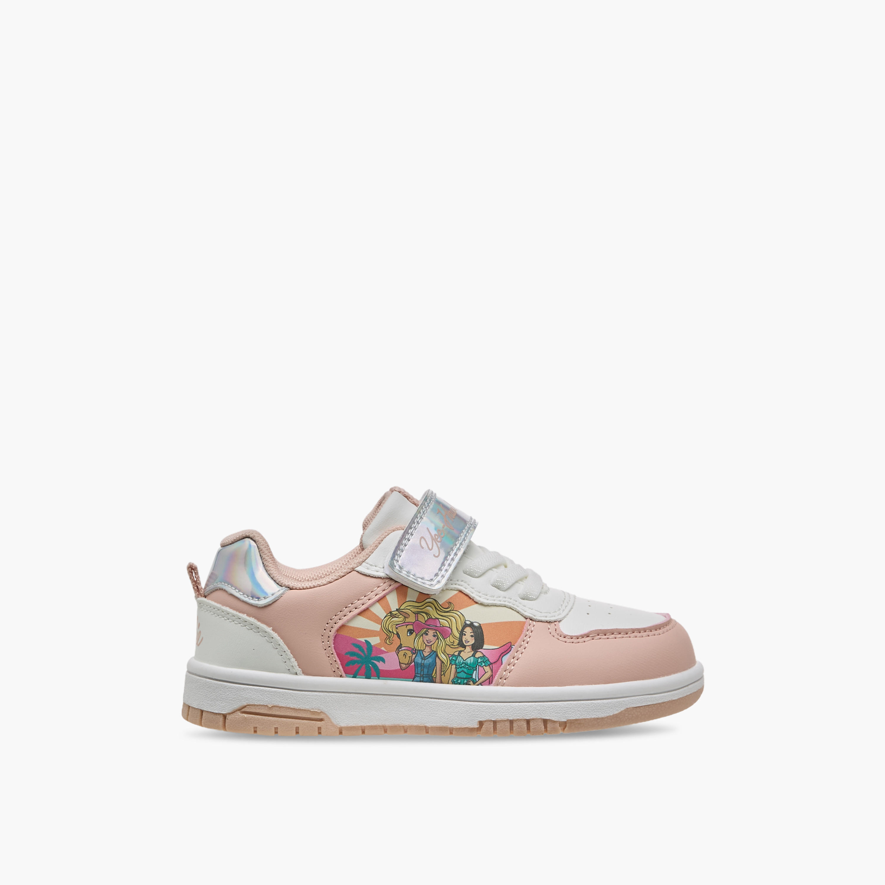 Barbie Girls Hook & Loop Ankle Sneakers-girls-shoes-sneakers-image-3