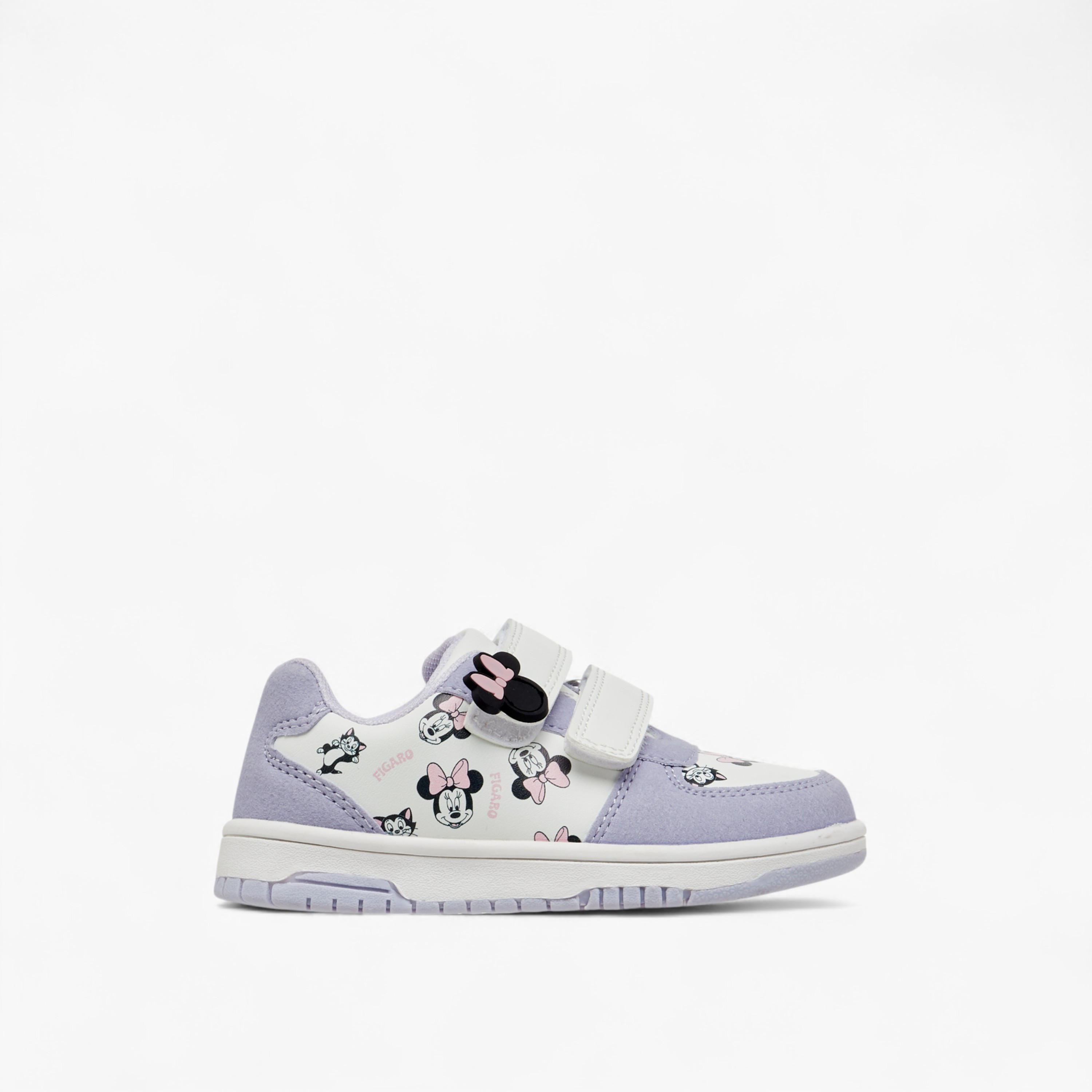 Disney Minnie Mouse Print Sneakers with Hook and Loop Closure-girls-shoes-sneakers-image-3