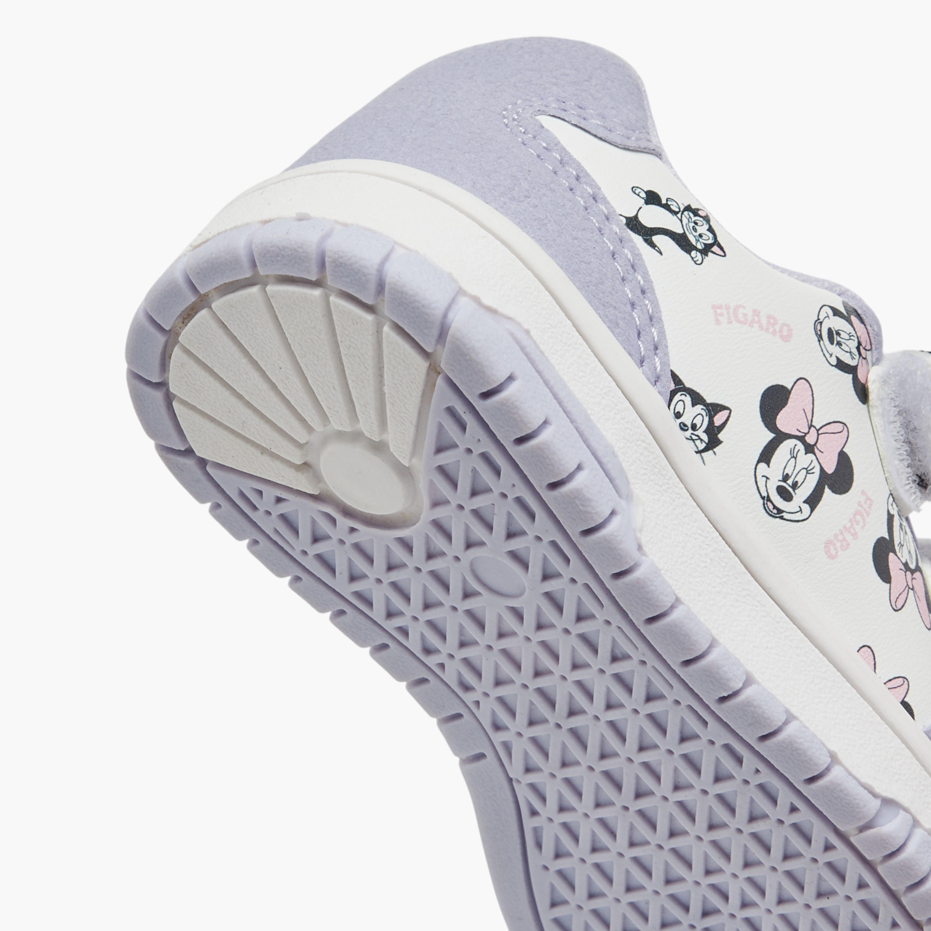 حذاء سنيكرز بشريط إغلاق لاصق وطبعات ميني ماوس من ديزني-girls-shoes-sneakers-image-1