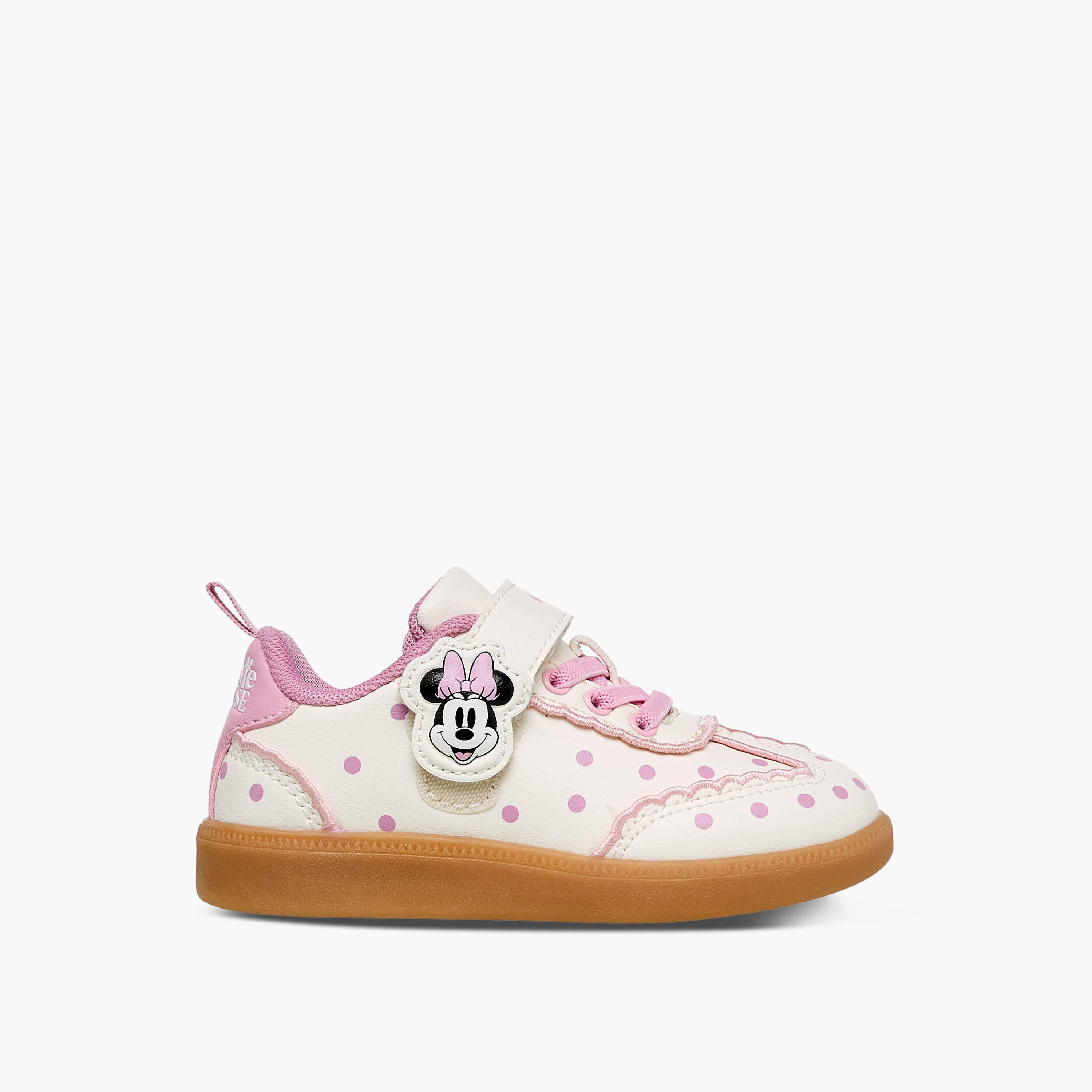 Disney Girls Minnie Mouse Applique Sneakers-girls-shoes-sneakers-image-3