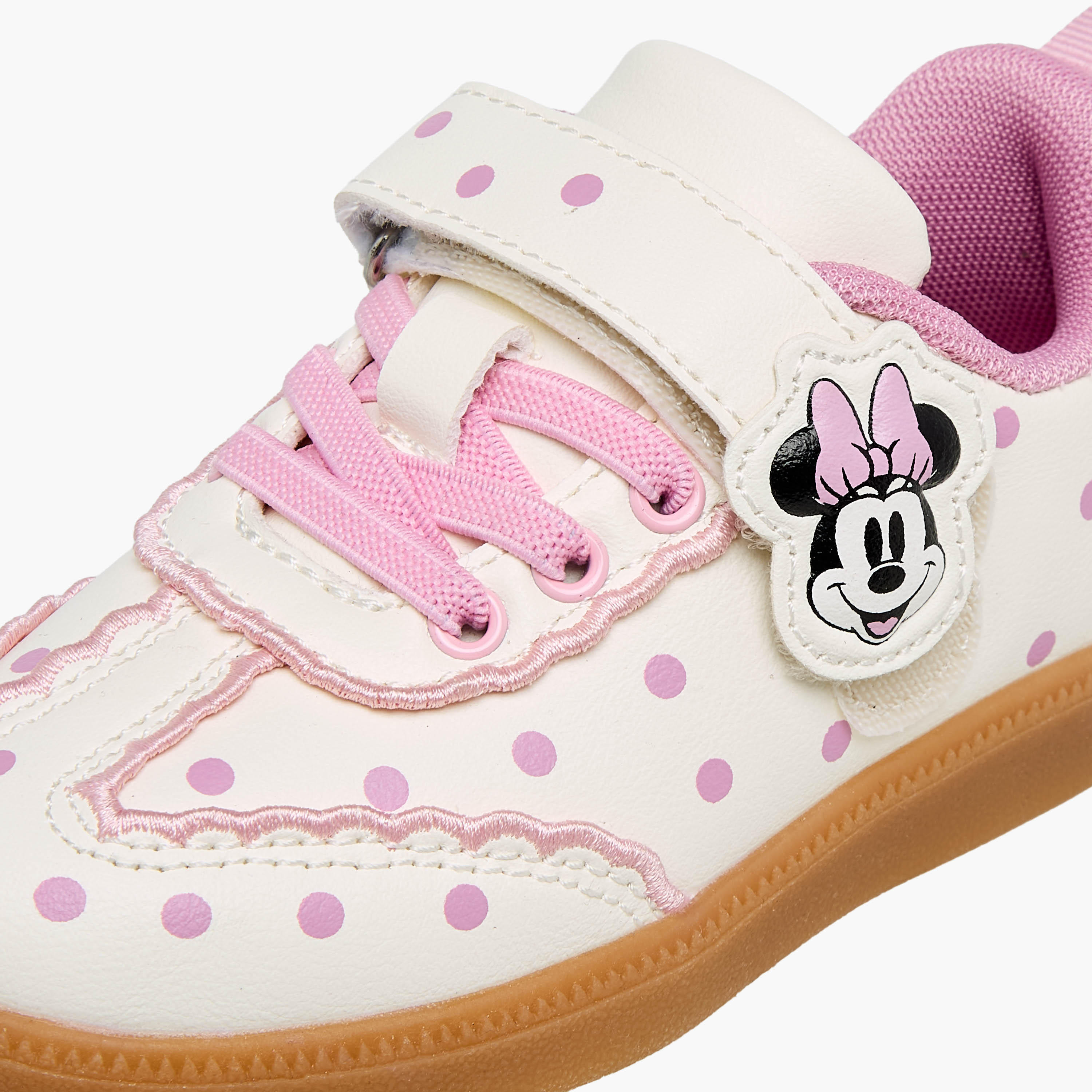 Disney Girls Minnie Mouse Applique Sneakers-girls-shoes-sneakers-image-4