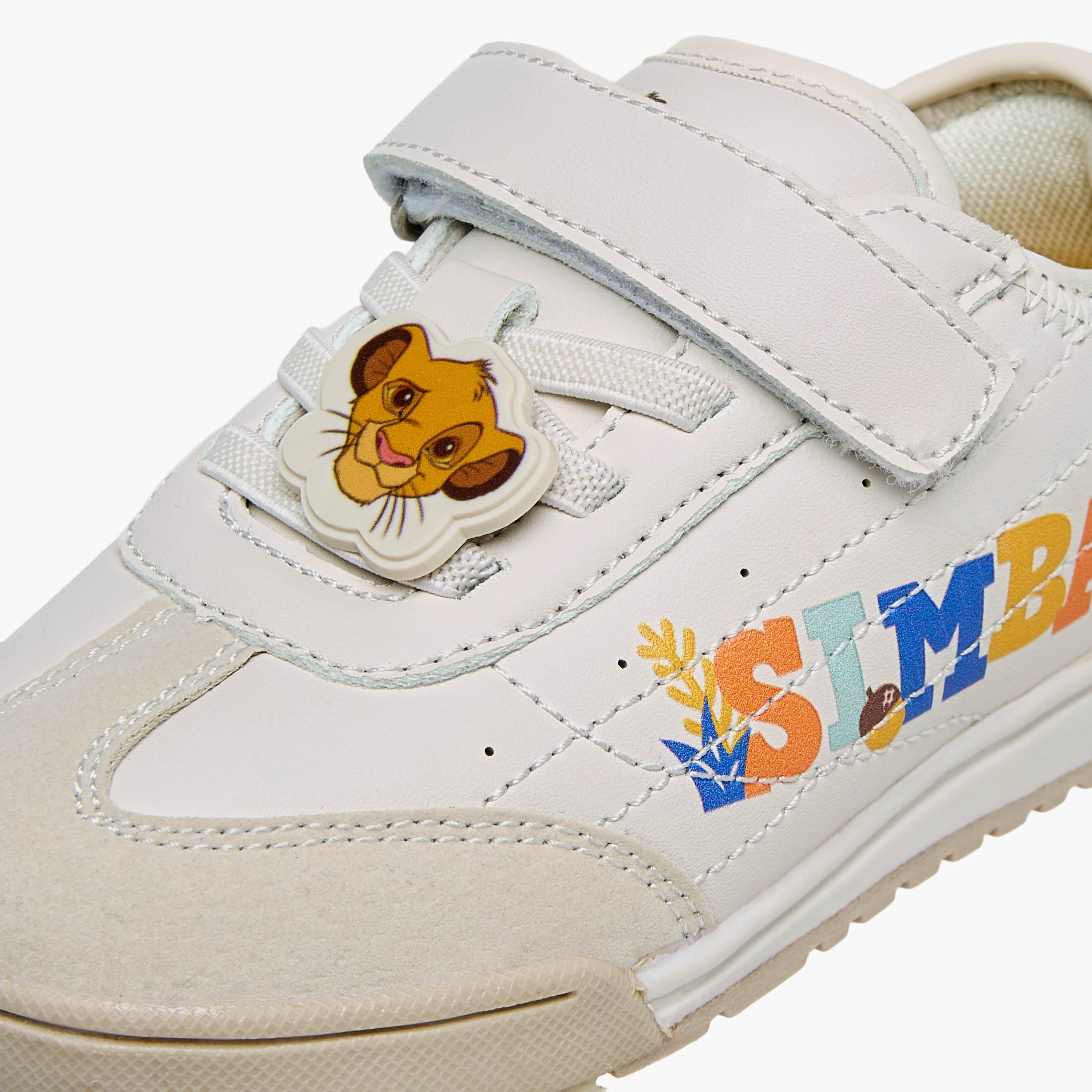 Disney Boys Simba Print Hook & Loop Sneakers-boys-shoes-sneakers-image-4
