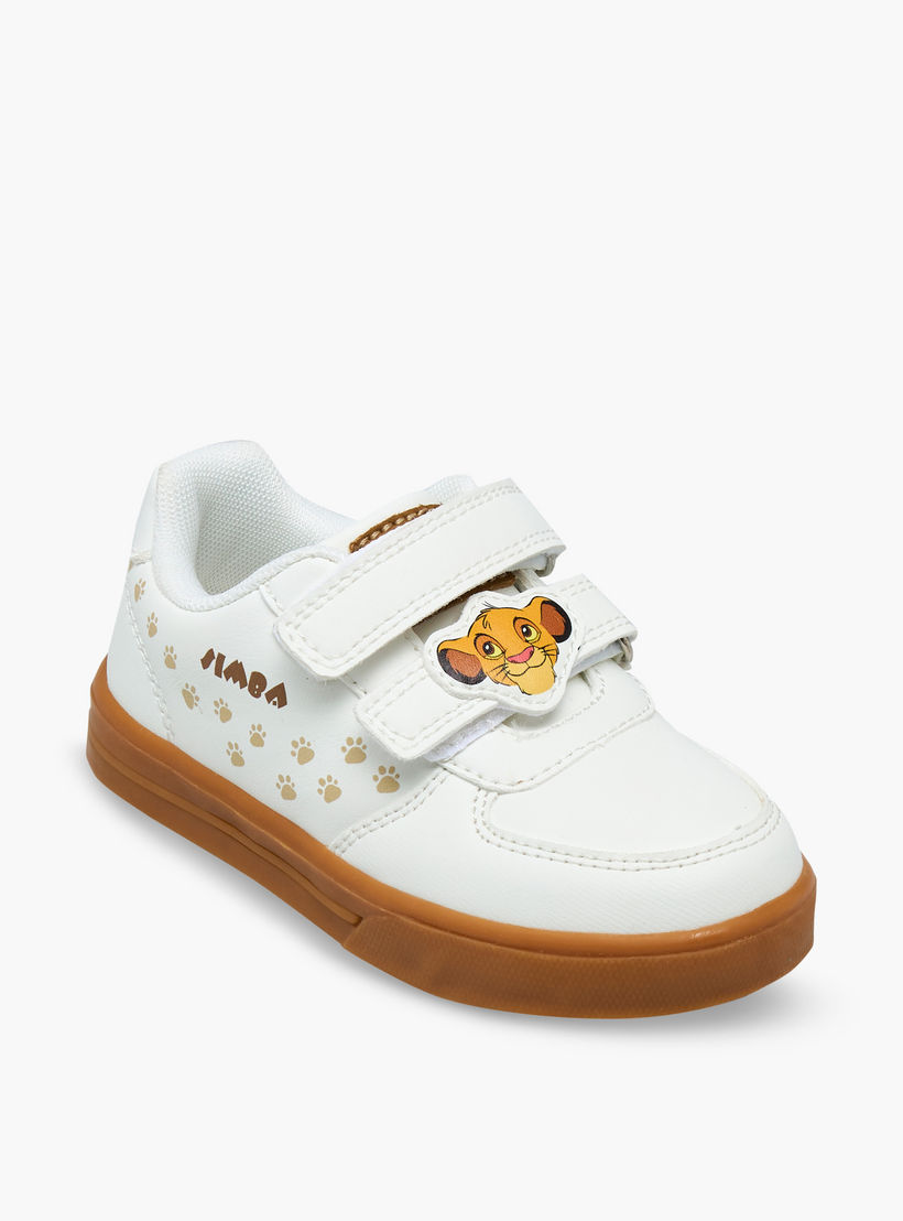 Disney Boys Simba Print Hook & Loop Sneakers-boys-shoes-sneakers-image-2