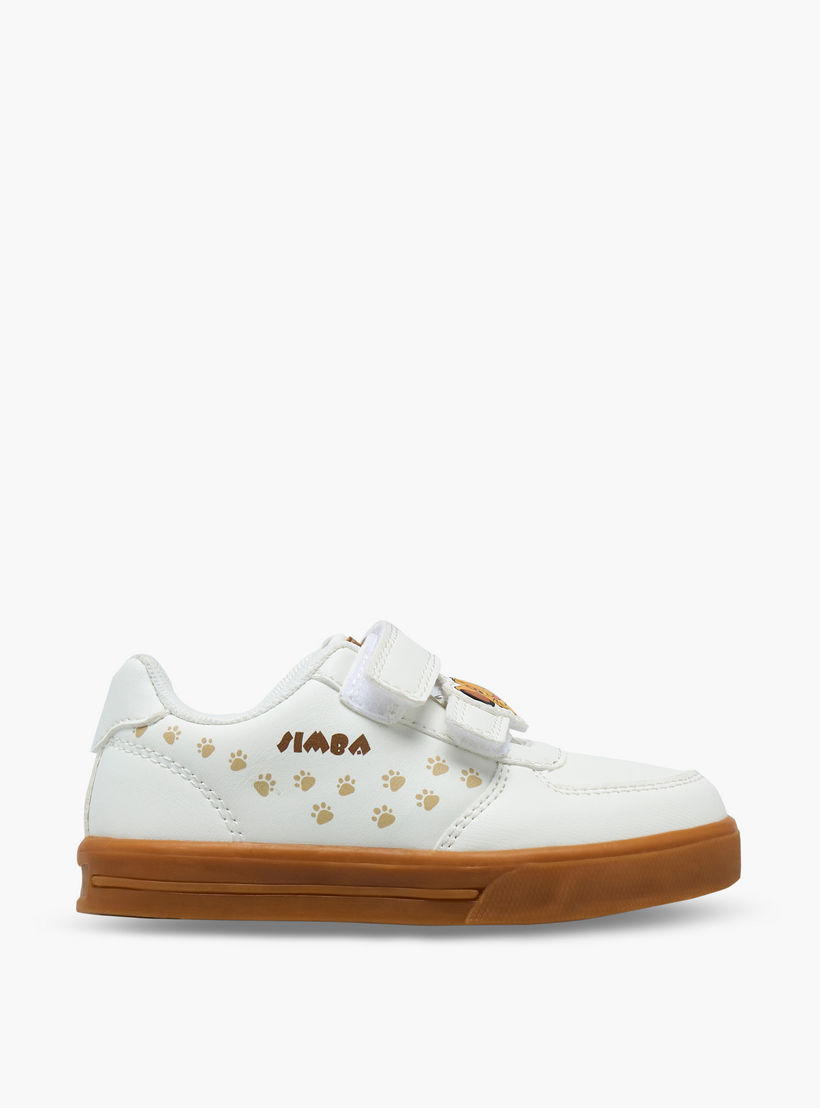 Disney Boys Simba Print Hook & Loop Sneakers-boys-shoes-sneakers-image-3
