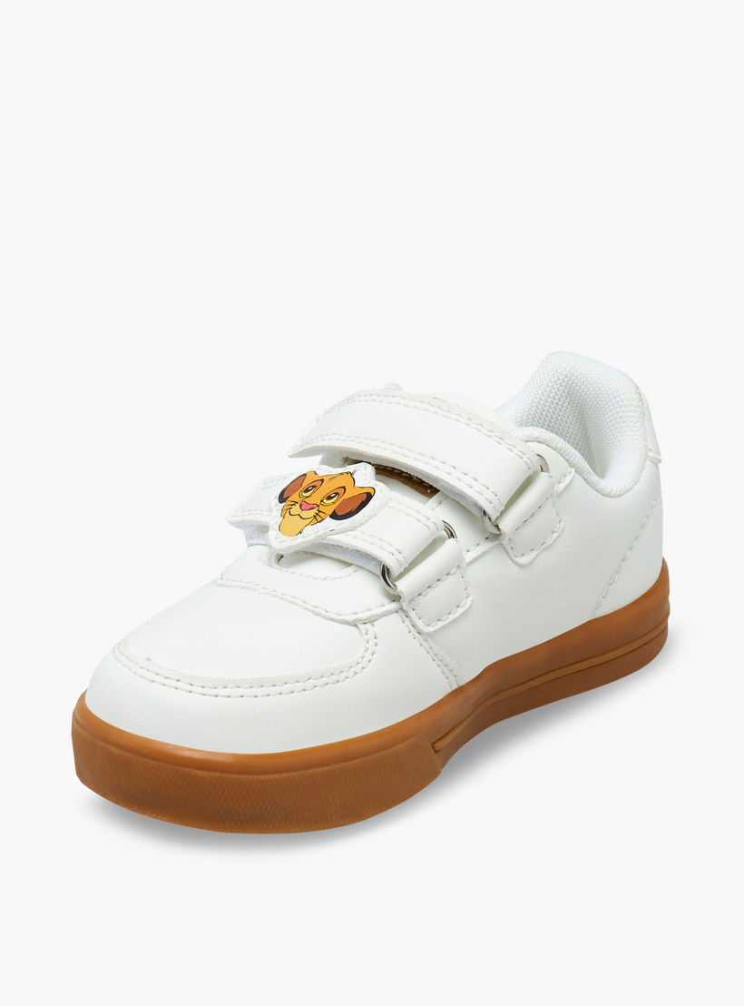 Disney Boys Simba Print Hook & Loop Sneakers-boys-shoes-sneakers-image-4