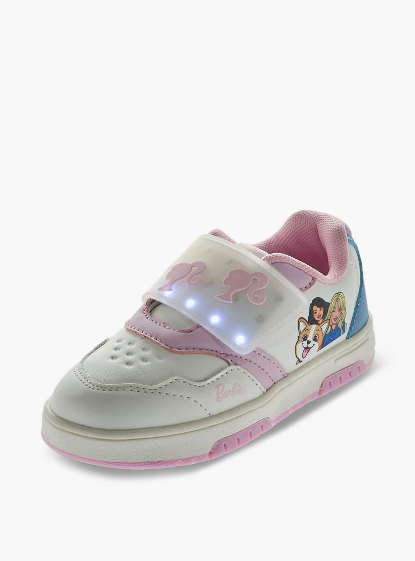 حذاء سنيكرز بشريط إغلاق لاصق وطبعات للبنات من باربي-girls-shoes-sneakers-image-10