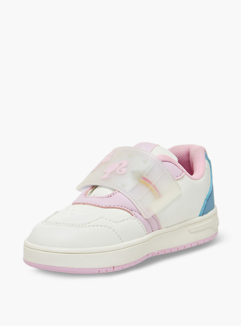 حذاء سنيكرز بشريط إغلاق لاصق وطبعات للبنات من باربي-girls-shoes-sneakers-image-3