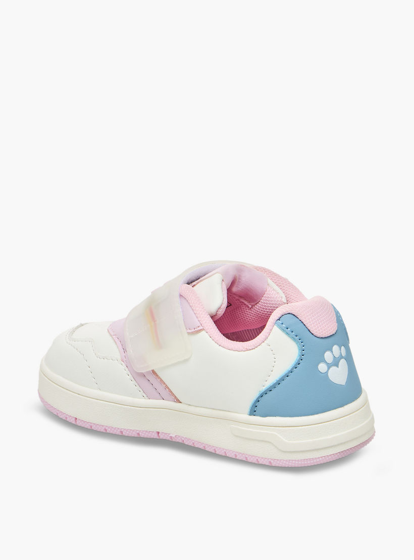 حذاء سنيكرز بشريط إغلاق لاصق وطبعات للبنات من باربي-girls-shoes-sneakers-image-6