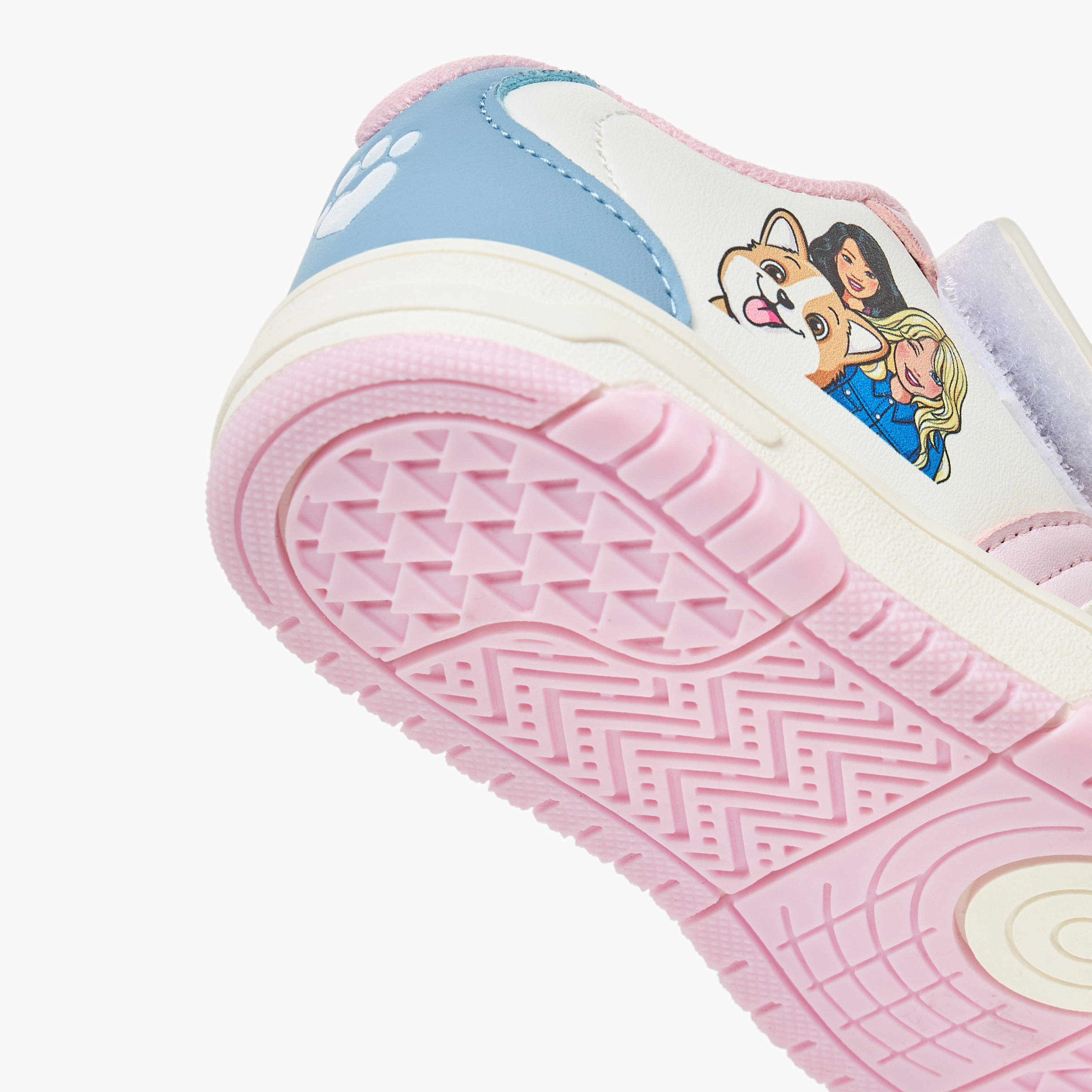 حذاء سنيكرز بشريط إغلاق لاصق وطبعات للبنات من باربي-girls-shoes-sneakers-image-9