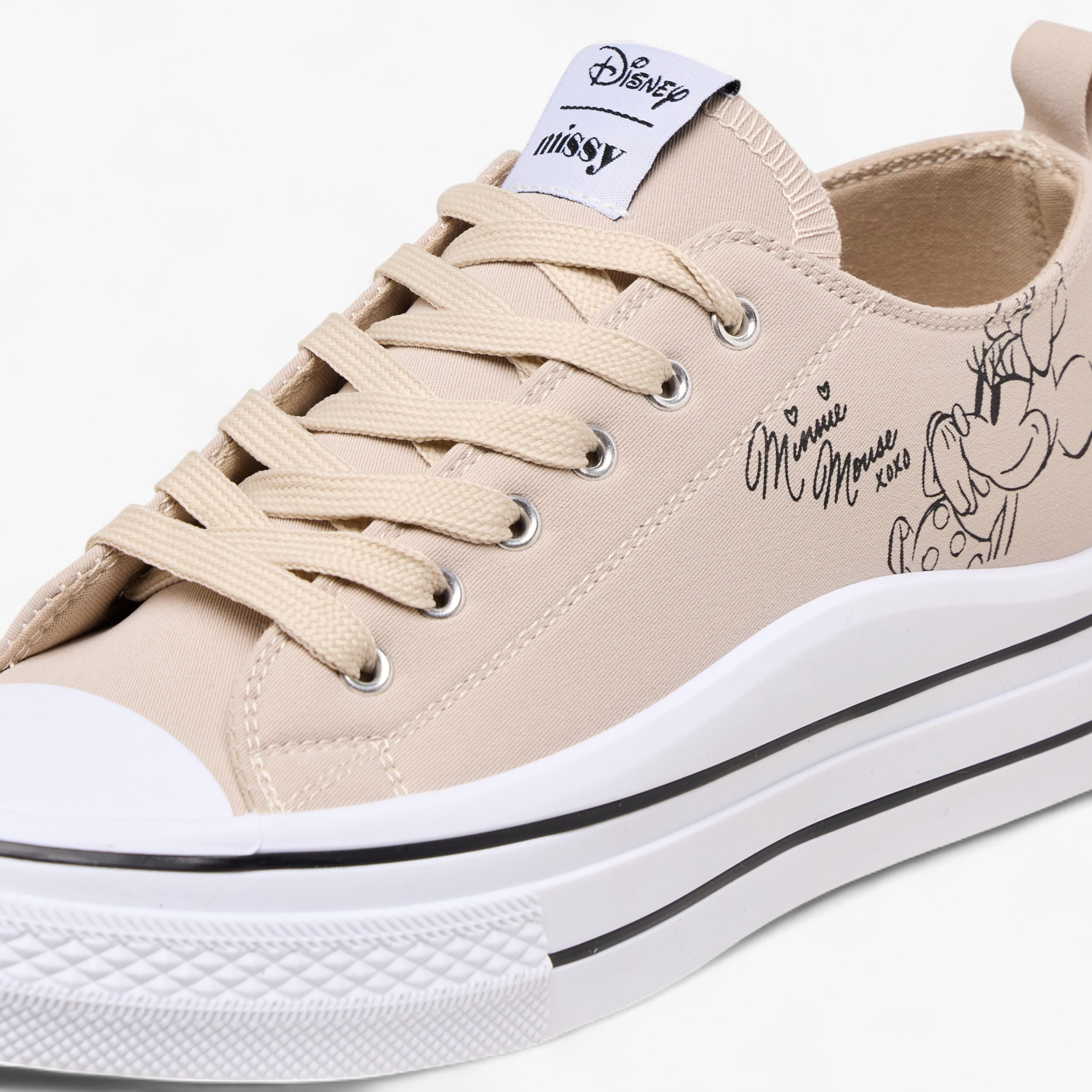 Disney Minnie Mouse Print Sneakers with Lace-Up Closure-women-shoes-sneakers-image-4